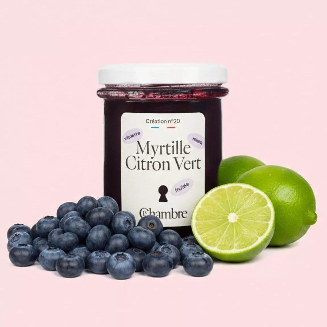 Confiture myrtille citron vert