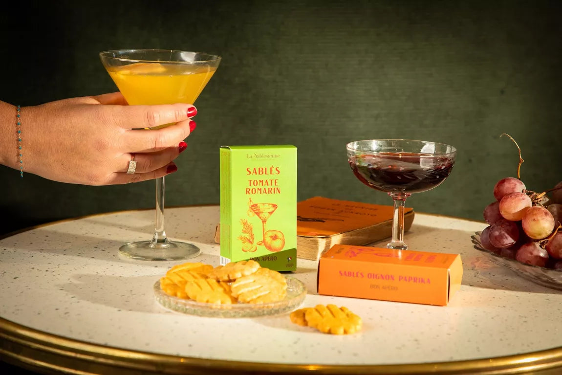 Biscuits sablés apéritif tomate romarin