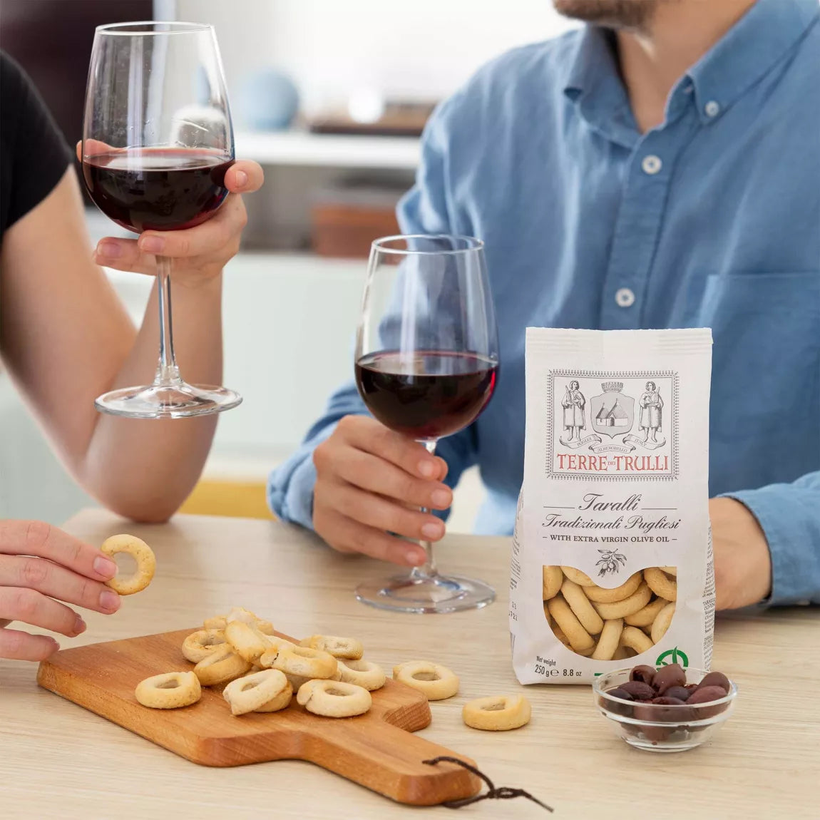 Taralli traditionnel italien des Pouilles à l'huile d'olive
