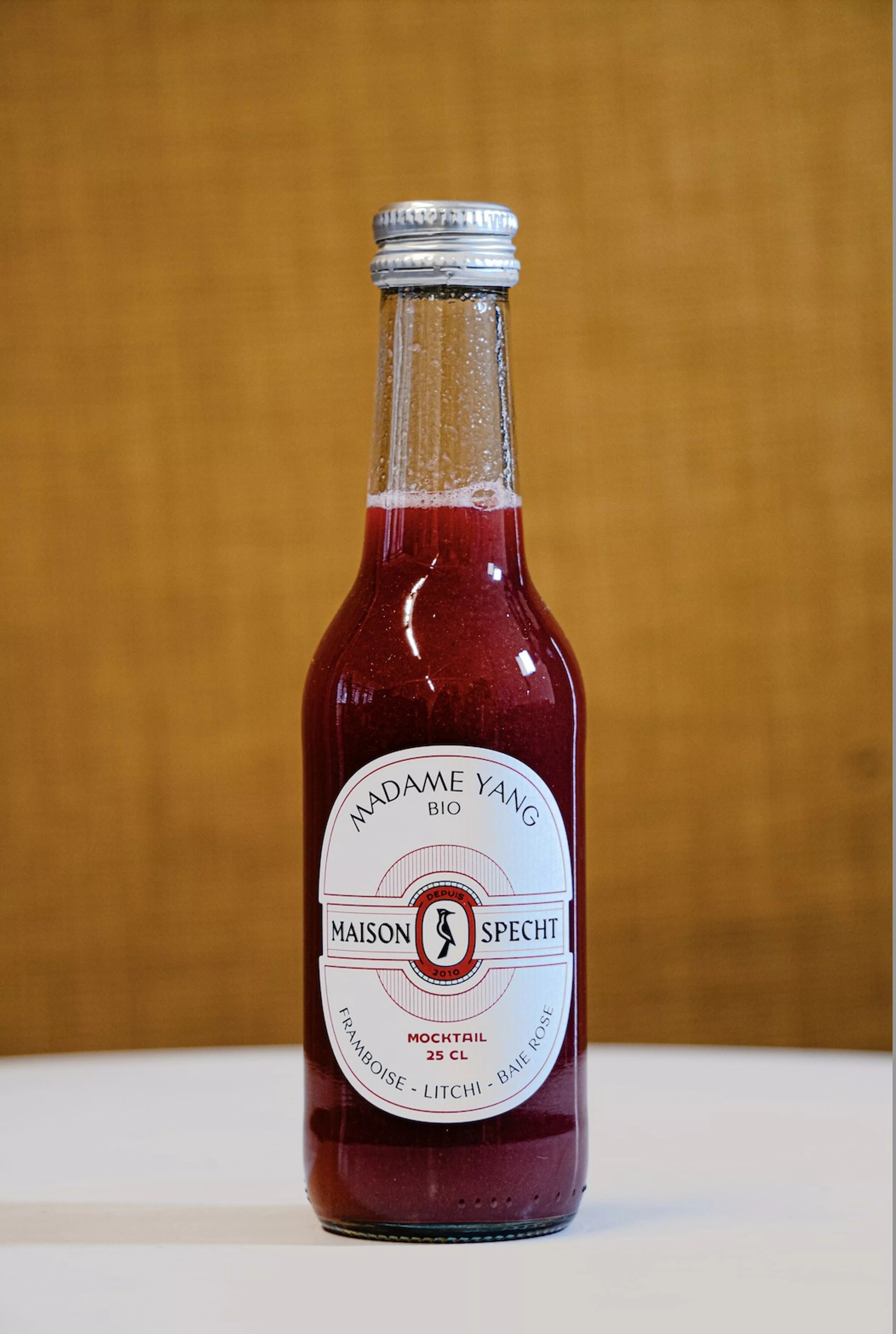Mocktail Madame Yang - framboise litchi baies roses bio