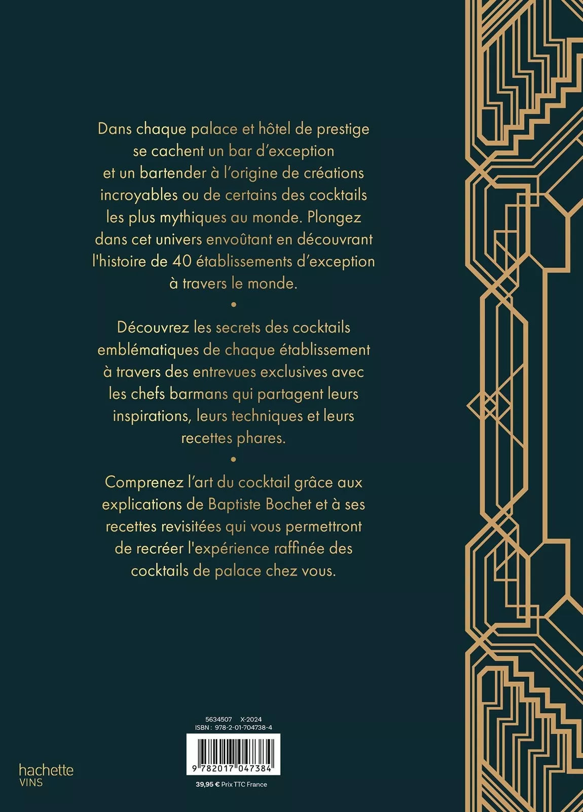Cocktails de palaces et d'hôtels de légende