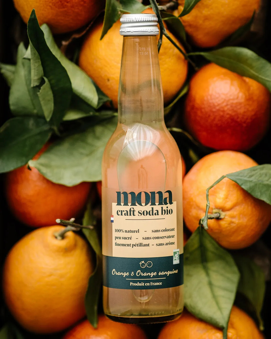 Orange and blood orange soda