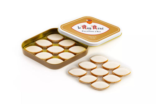Mini case of 6 plain and raspberry calissons