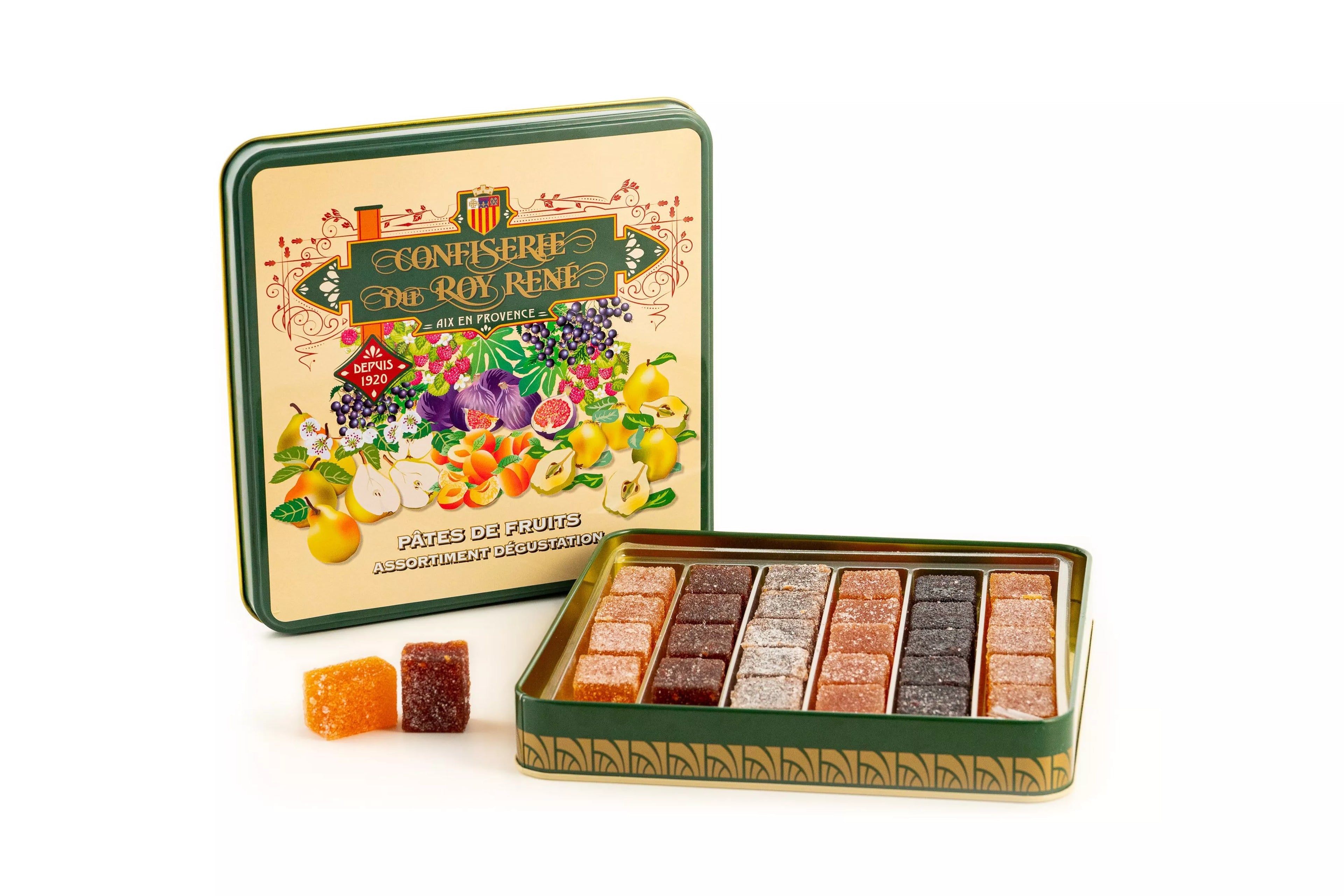 Mini case of 6 plain and raspberry calissons