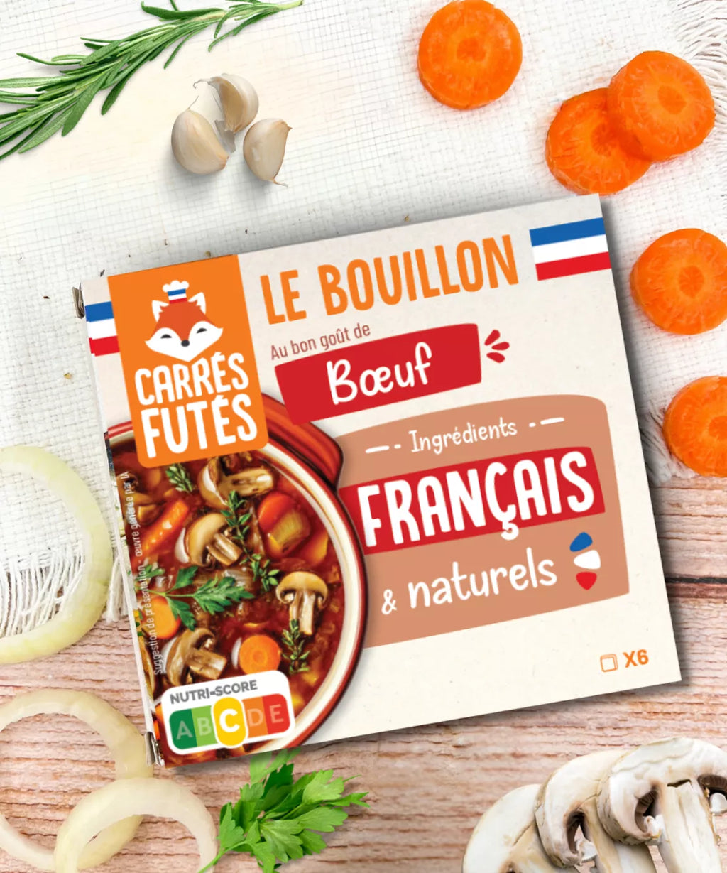 Delicious beef-flavored broth