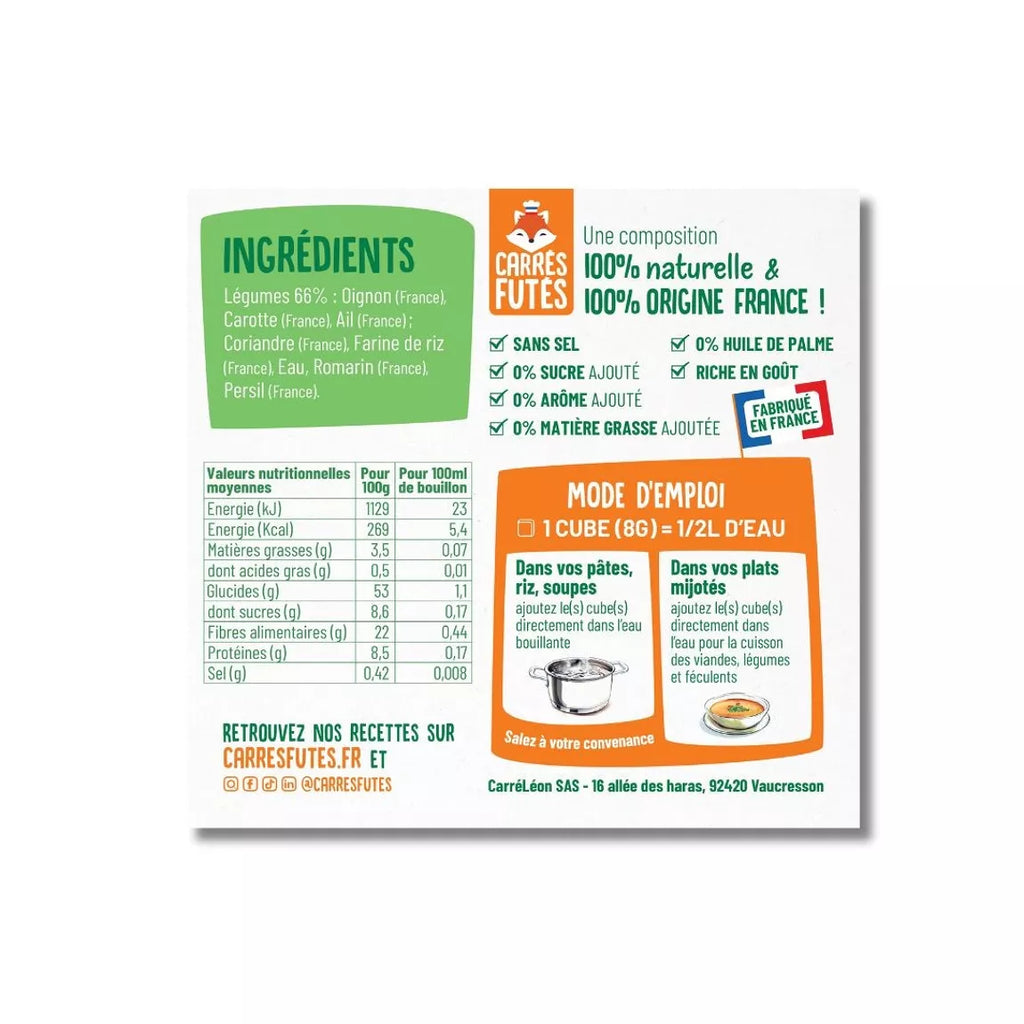 Salt-free vegetable broth