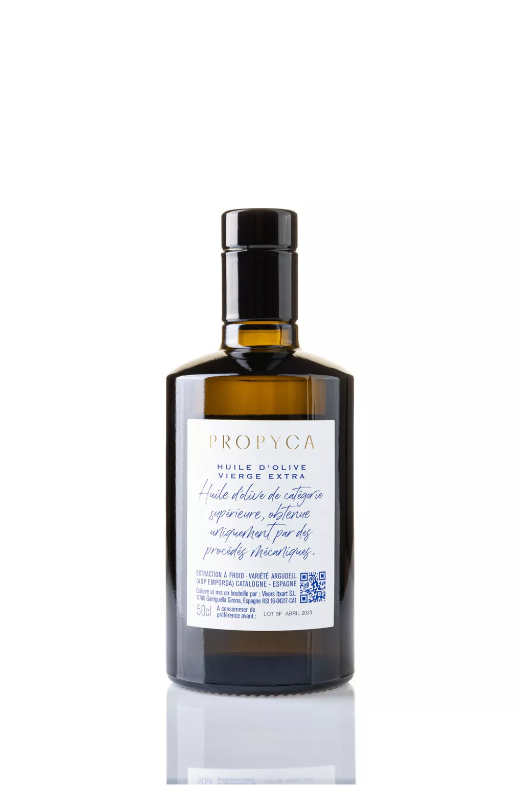 Huile d'olive vierge extra des Pyrénées catalanes variété Argudell
