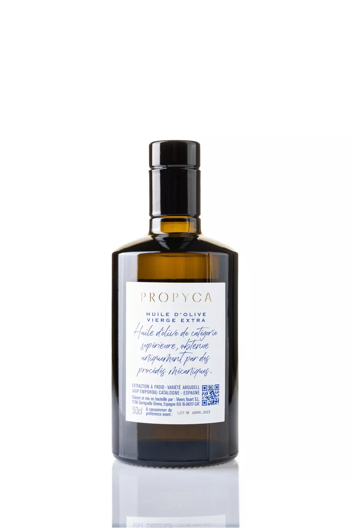 Huile d'olive vierge extra des Pyrénées catalanes variété Argudell