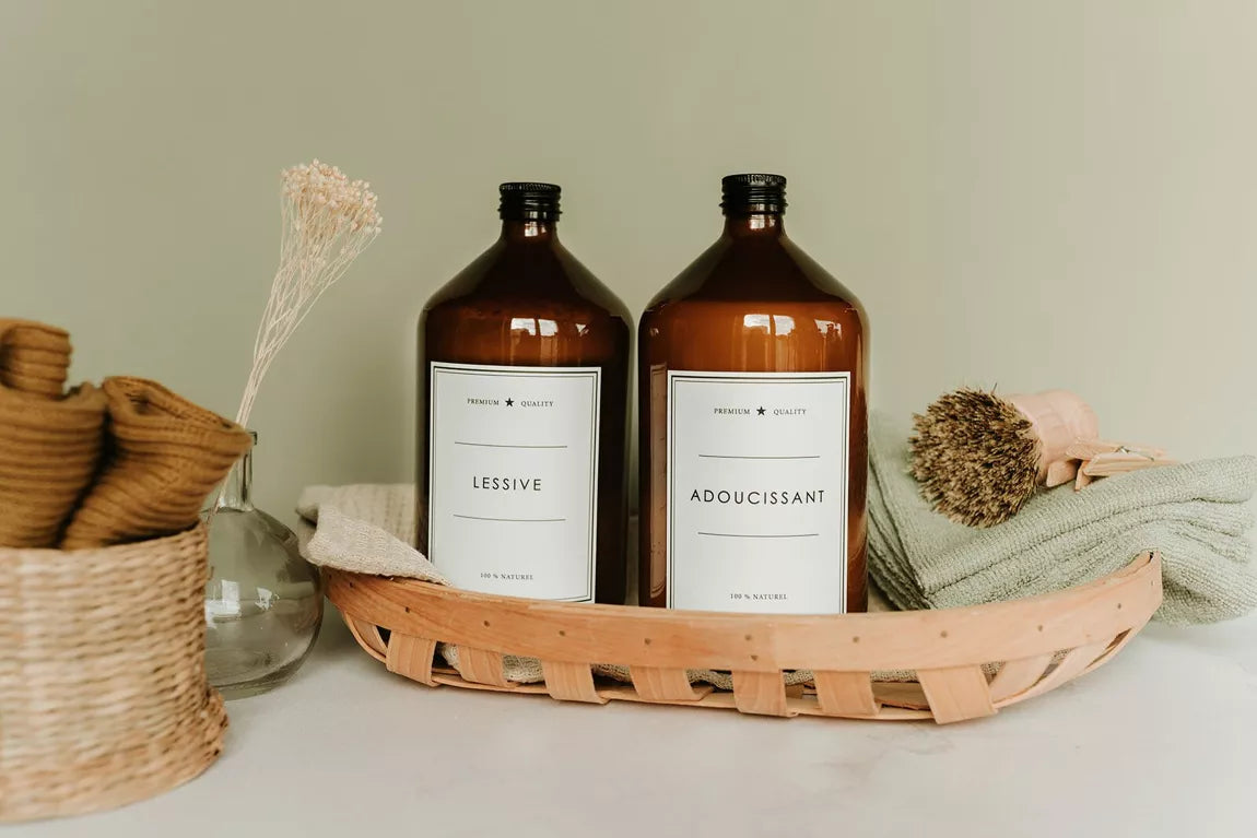 Flacon lessive ambre 1L