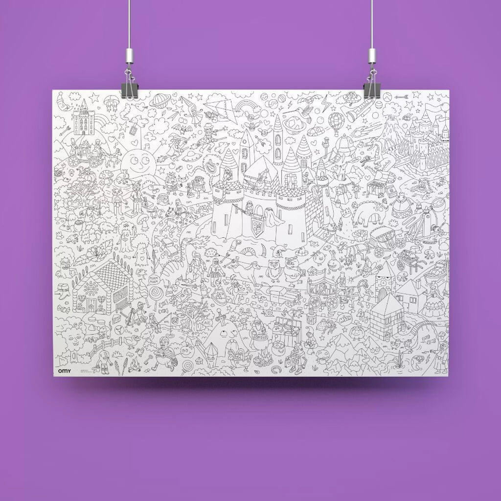 Poster géant à colorier - Magic