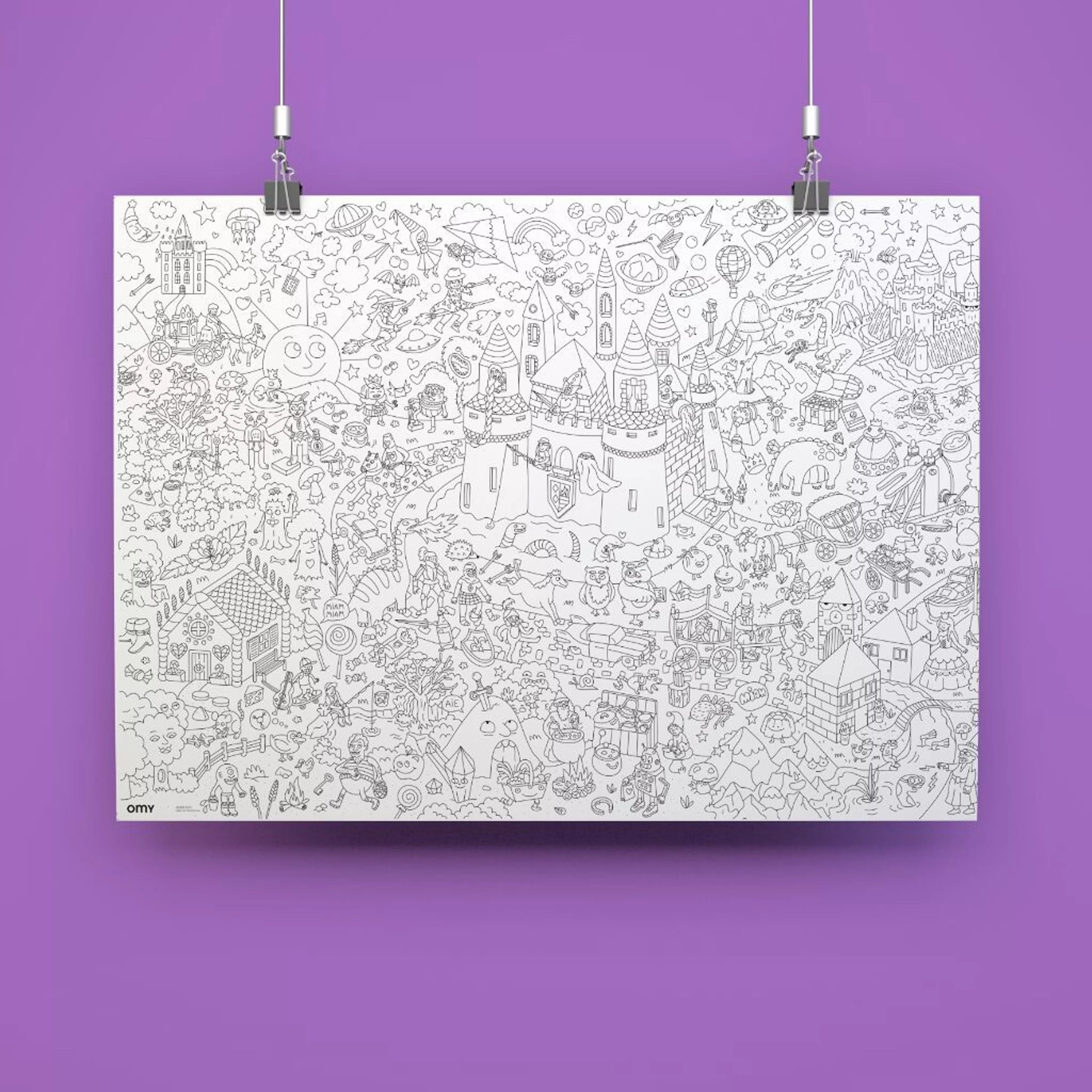 Poster géant à colorier - Magic