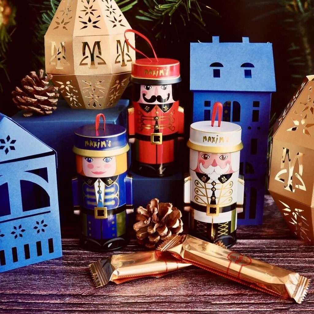 Mini groom en métal à l'unité -  flûtes fourrées chocolat noisette