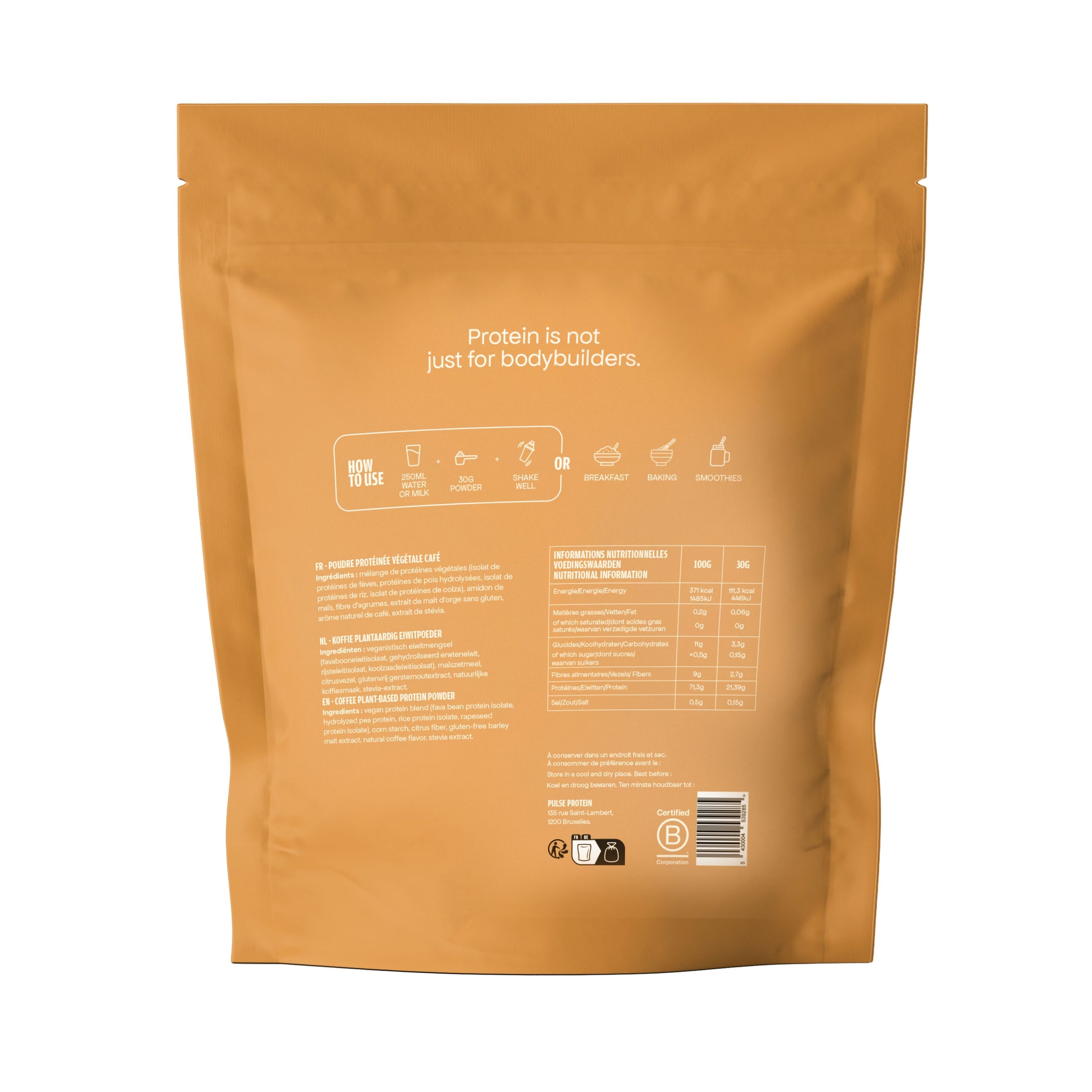 Coffee protein powder