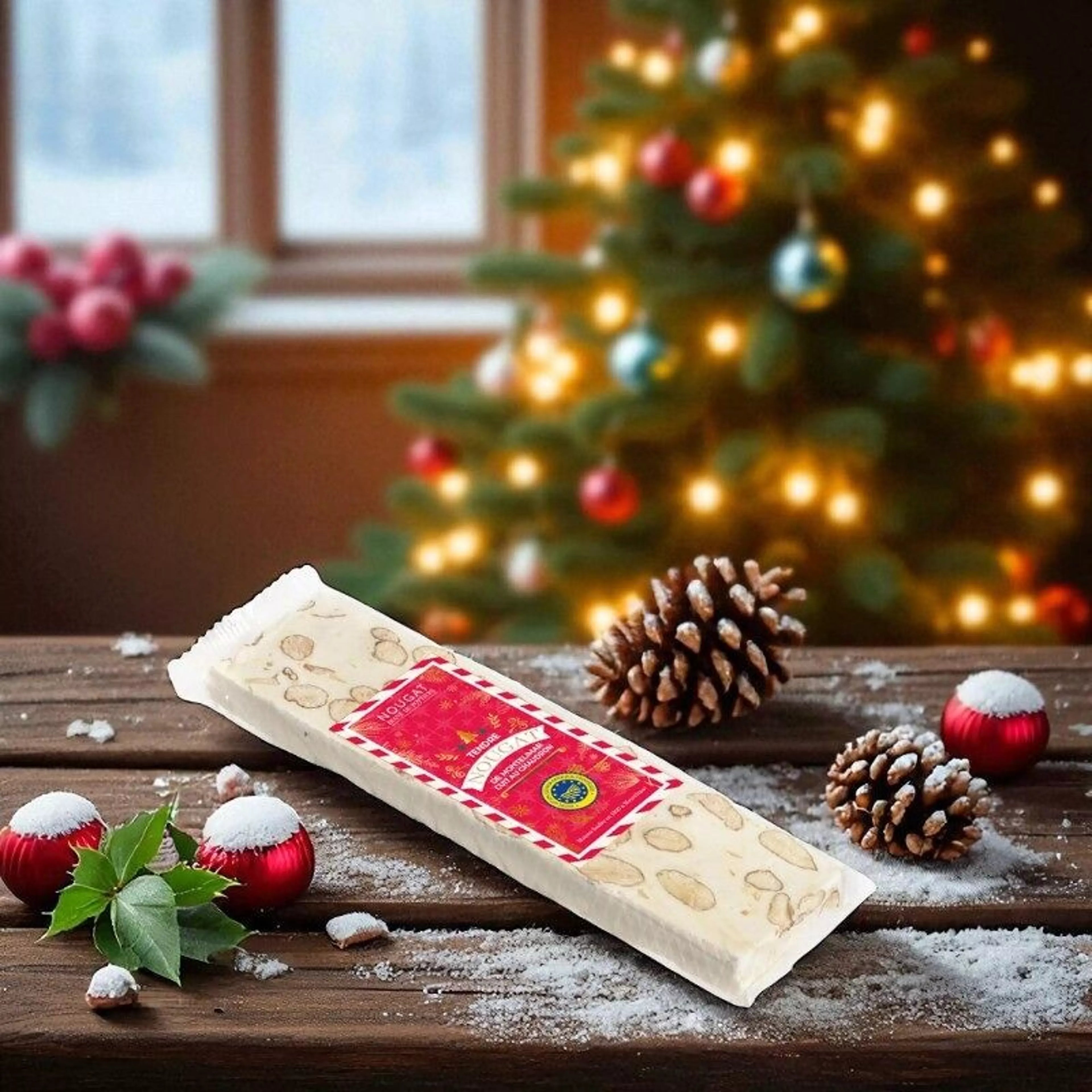 Nougat de Montélimar IGP tendre barre de Noël