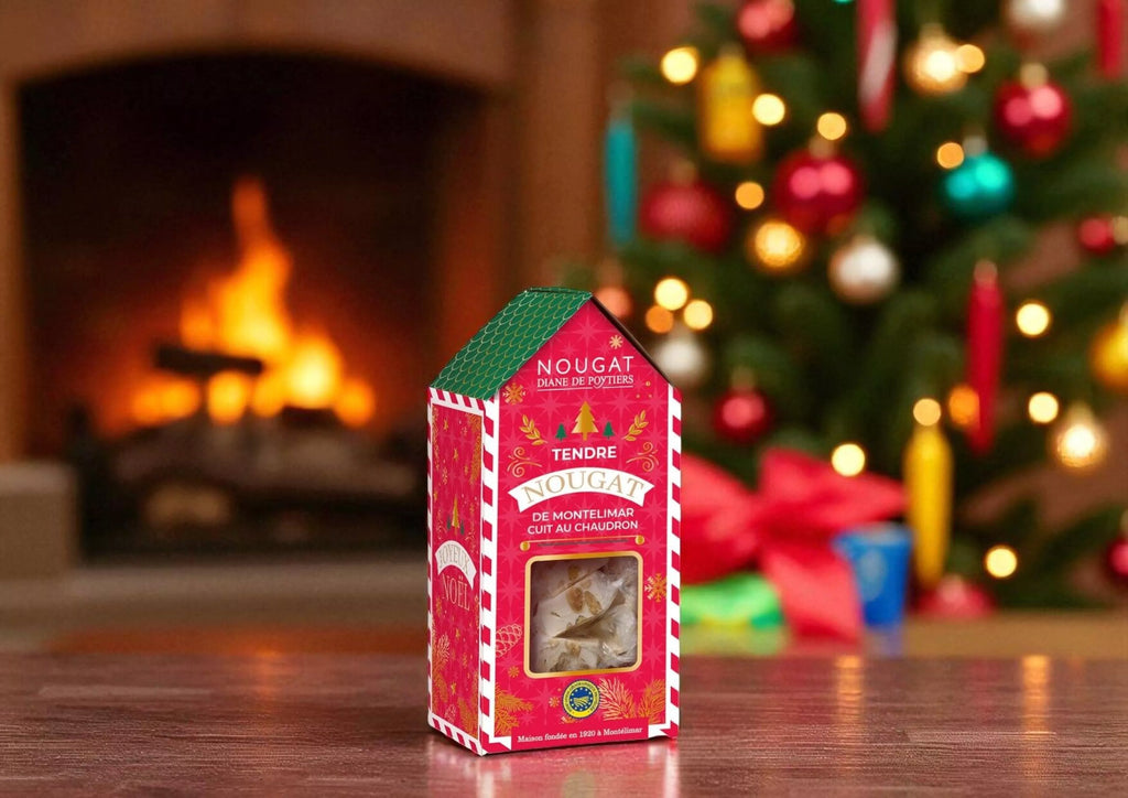 Nougat de Montélimar IGP tendre chalet de Noël