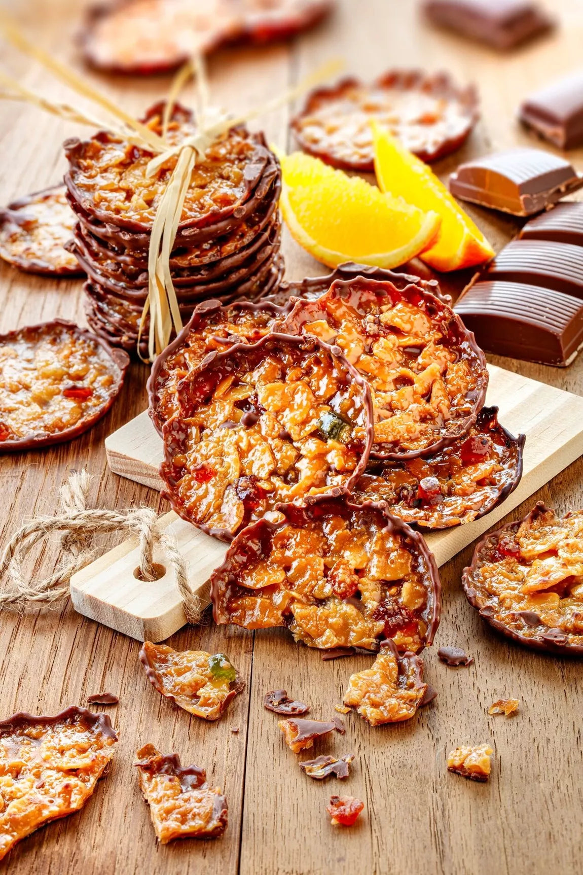 Dark chocolate orange Florentines 