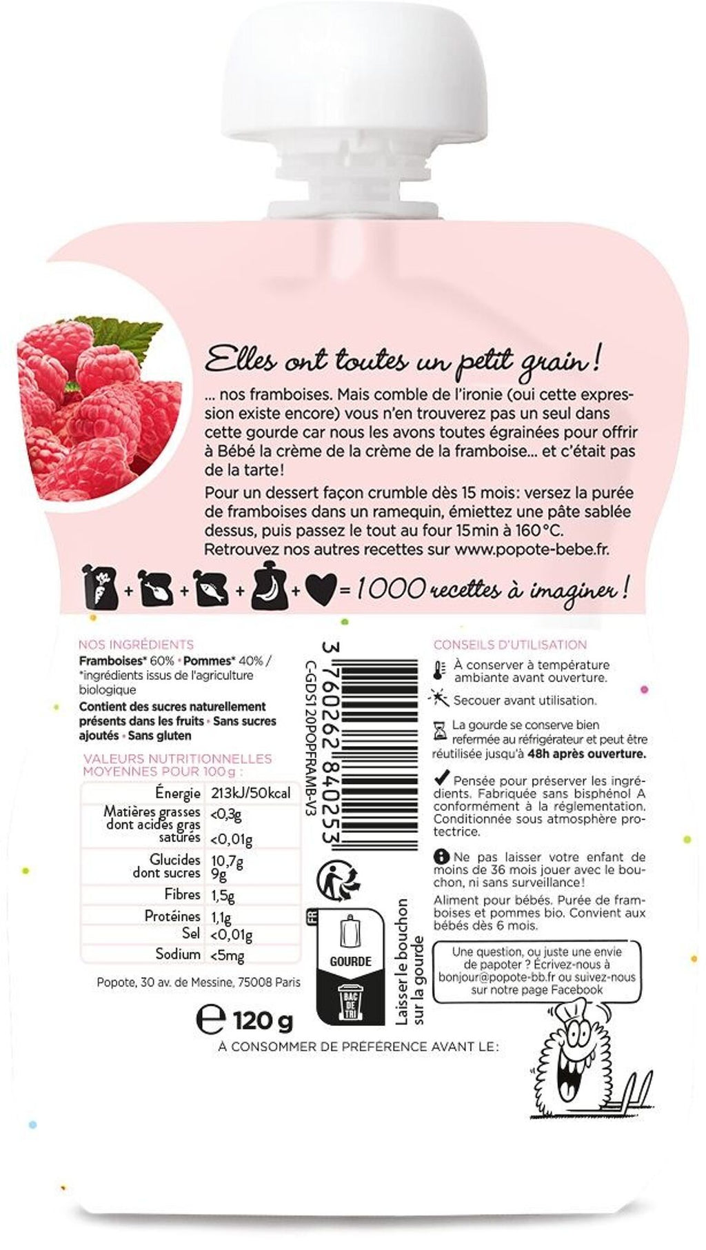 Organic raspberries 