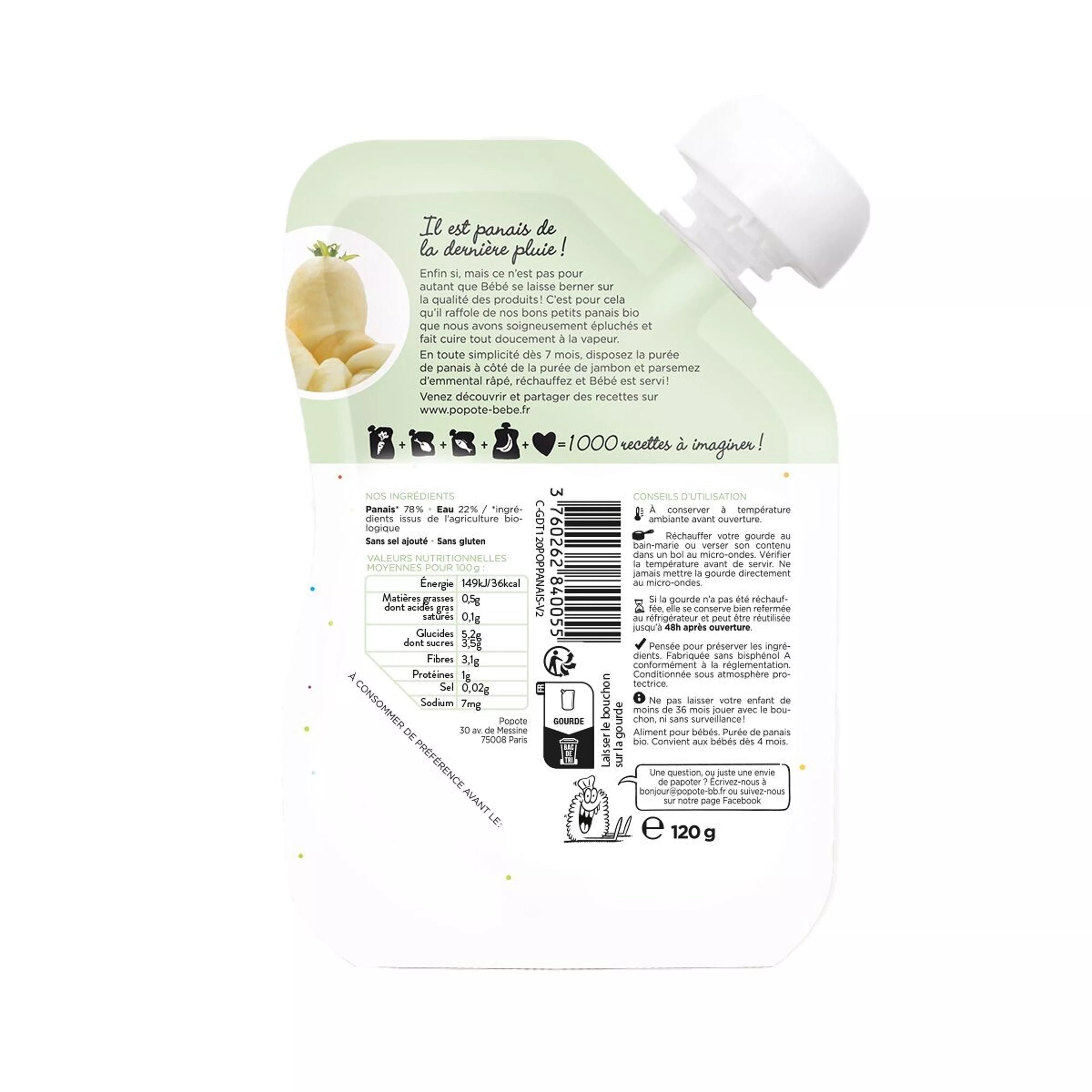 Organic parsnips 