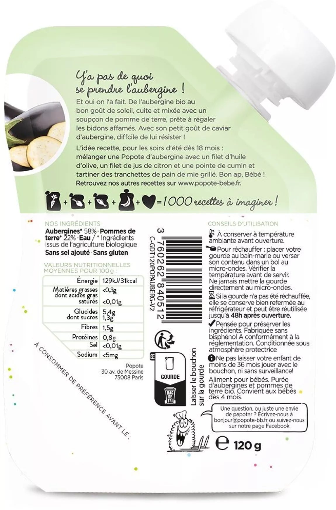 Biologische aubergine 