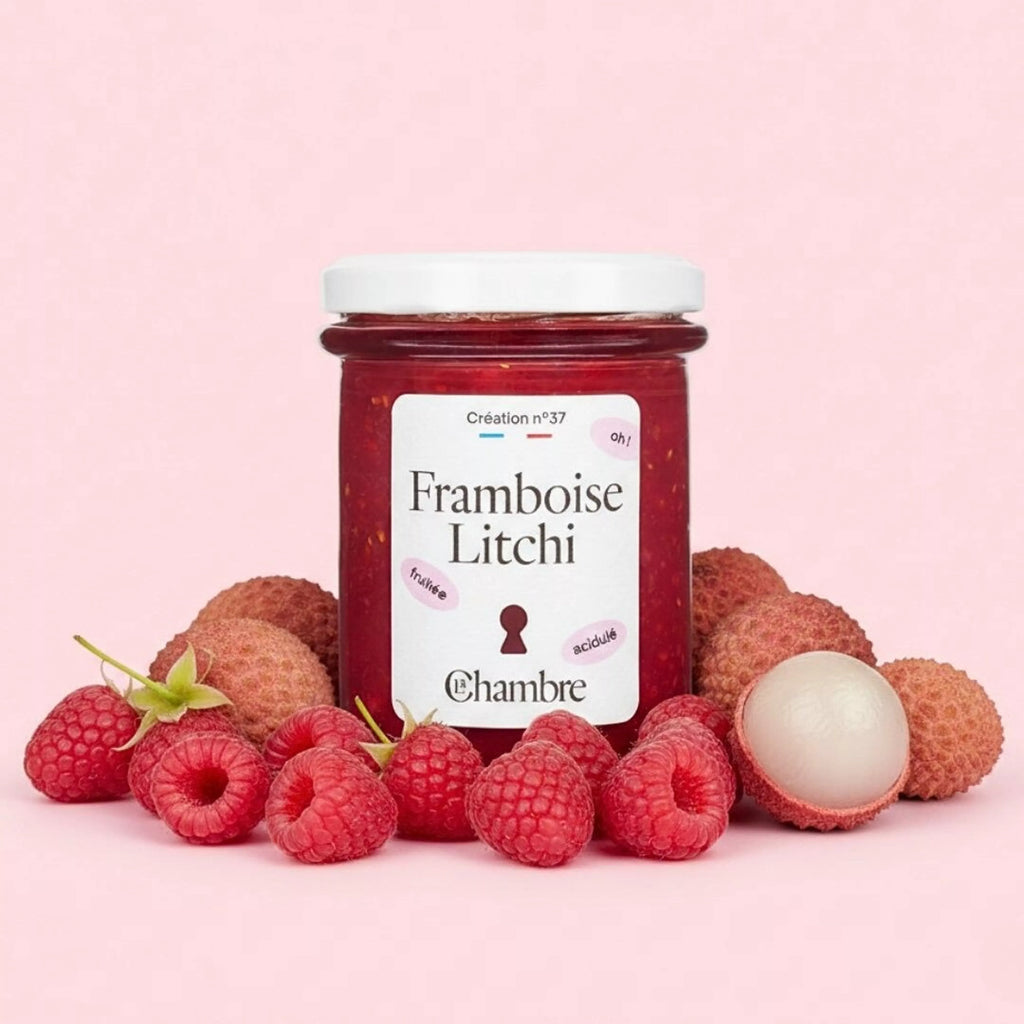 Confiture framboise litchi