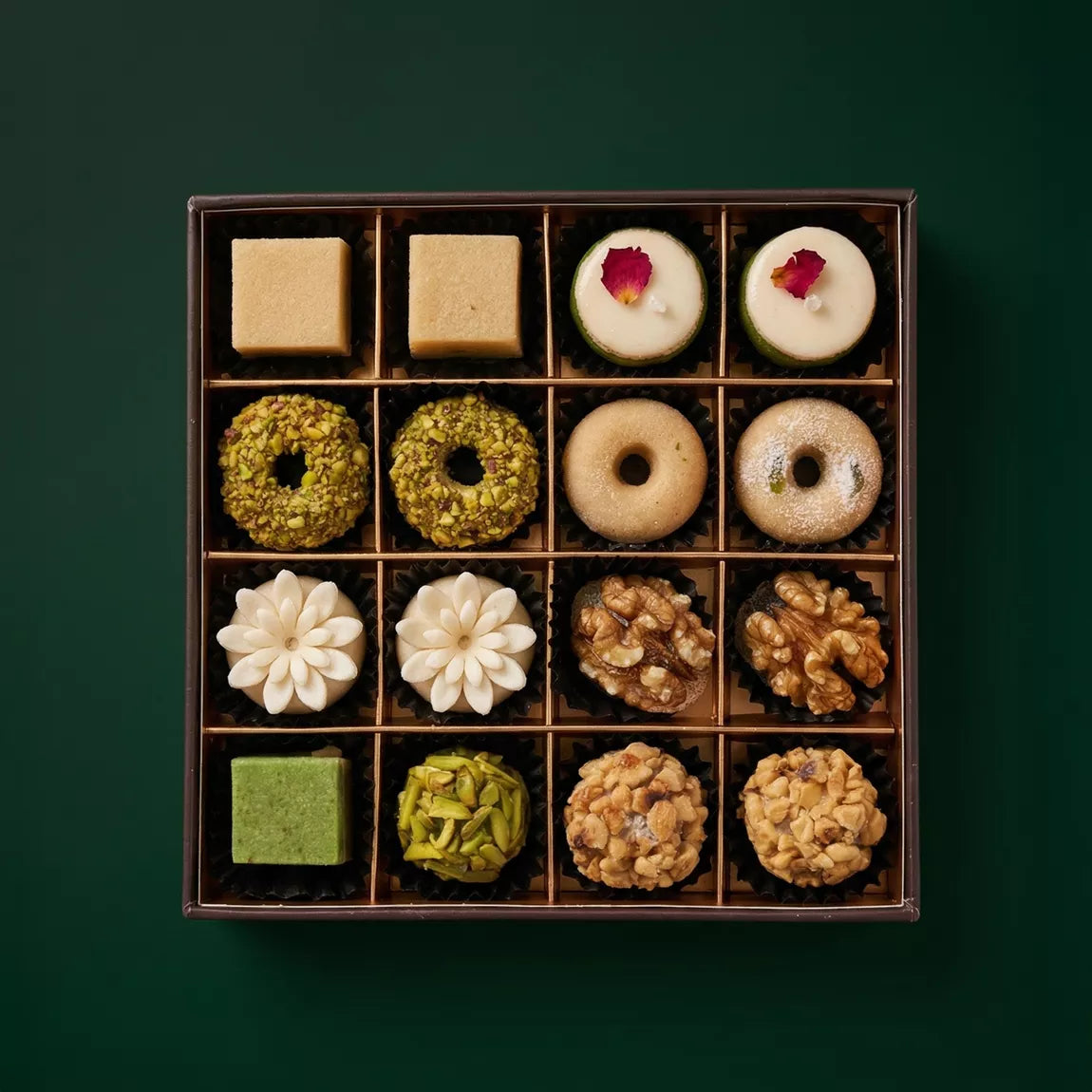 Assortiment de marzipan oriental - 16 pièces