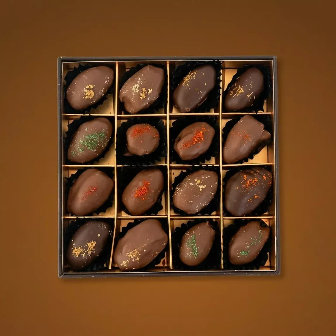 Dattes Deglet Noor fourrées au chocolat de Dubaï - 16 places