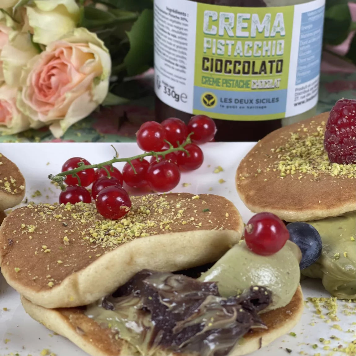 Crème de pistache et chocolat