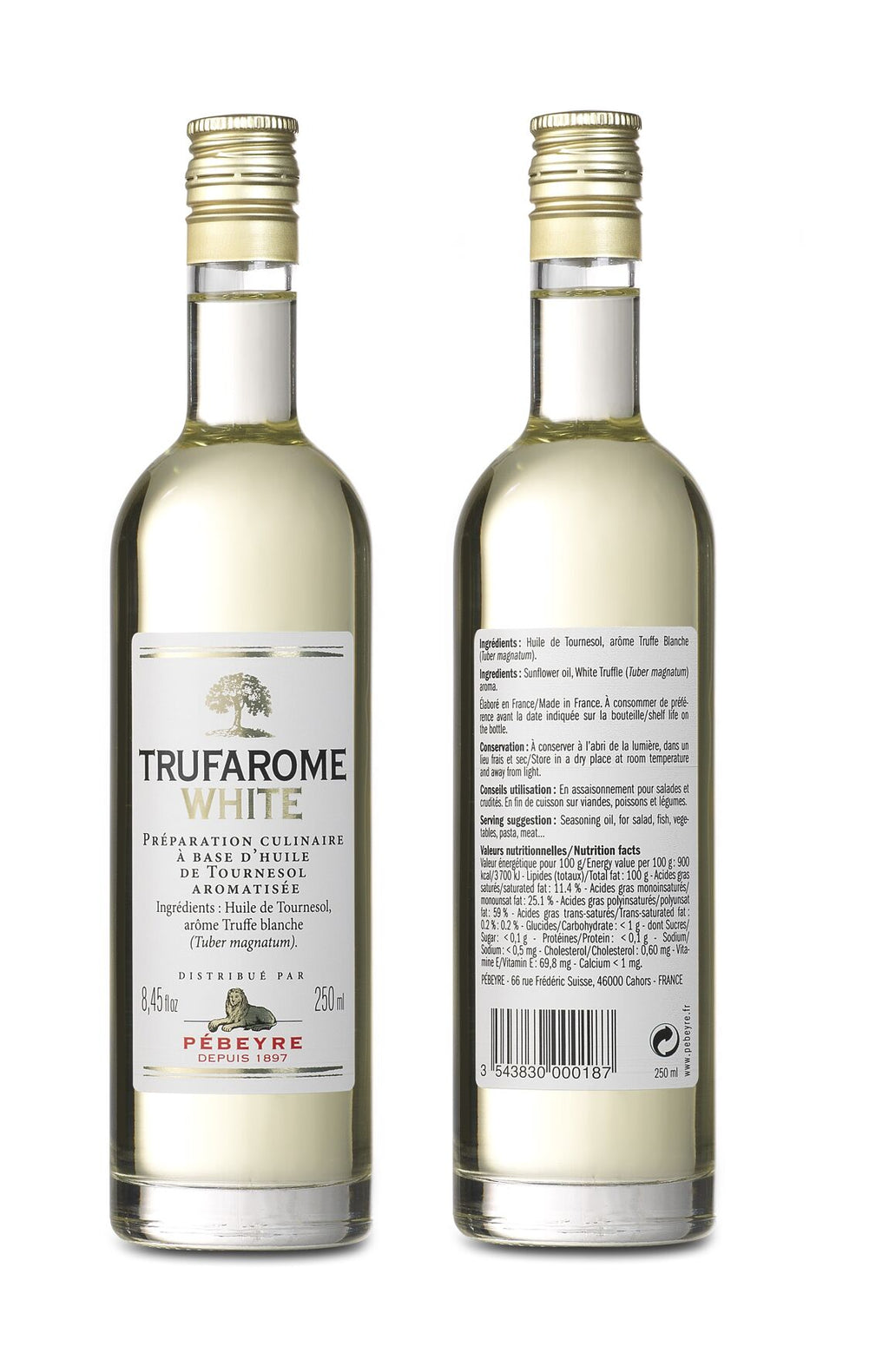 Huile tournesol arôme truffe blanche