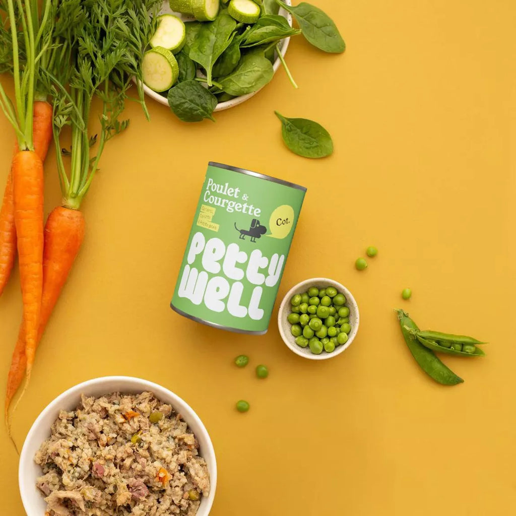 Pâtée pour chiens poulet et courgettes