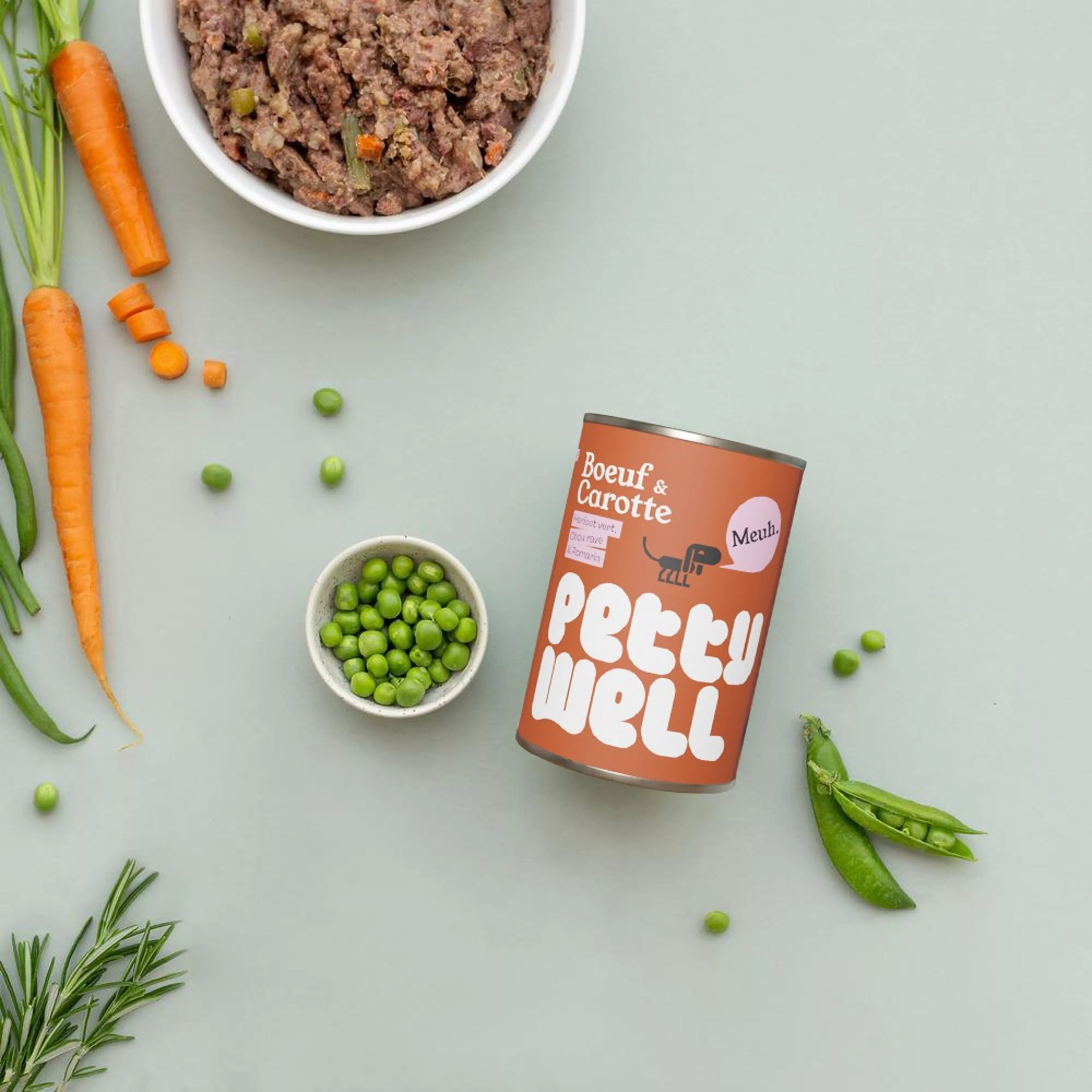 Pâtée pour chiens boeuf et carottes