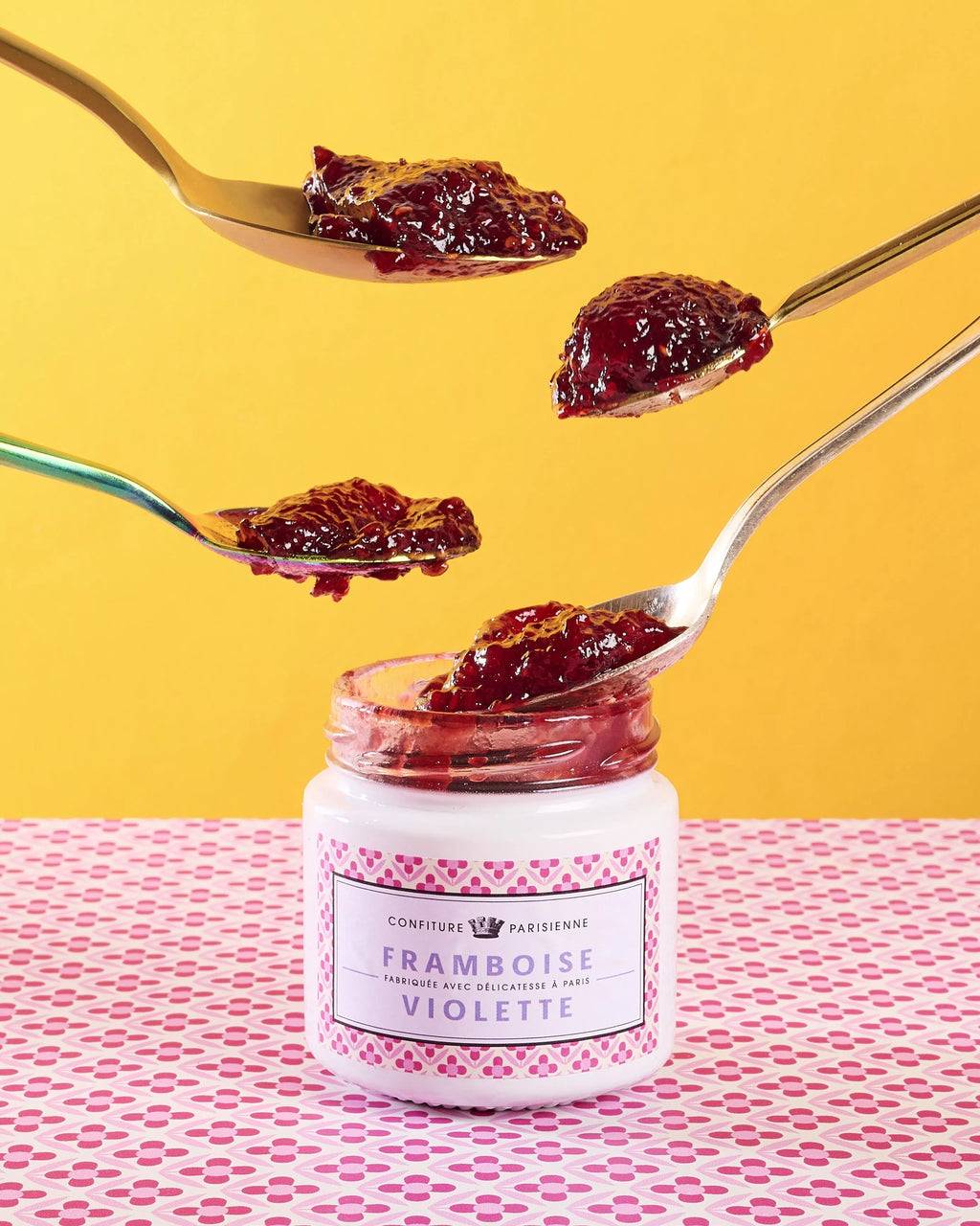 Purple raspberry jam