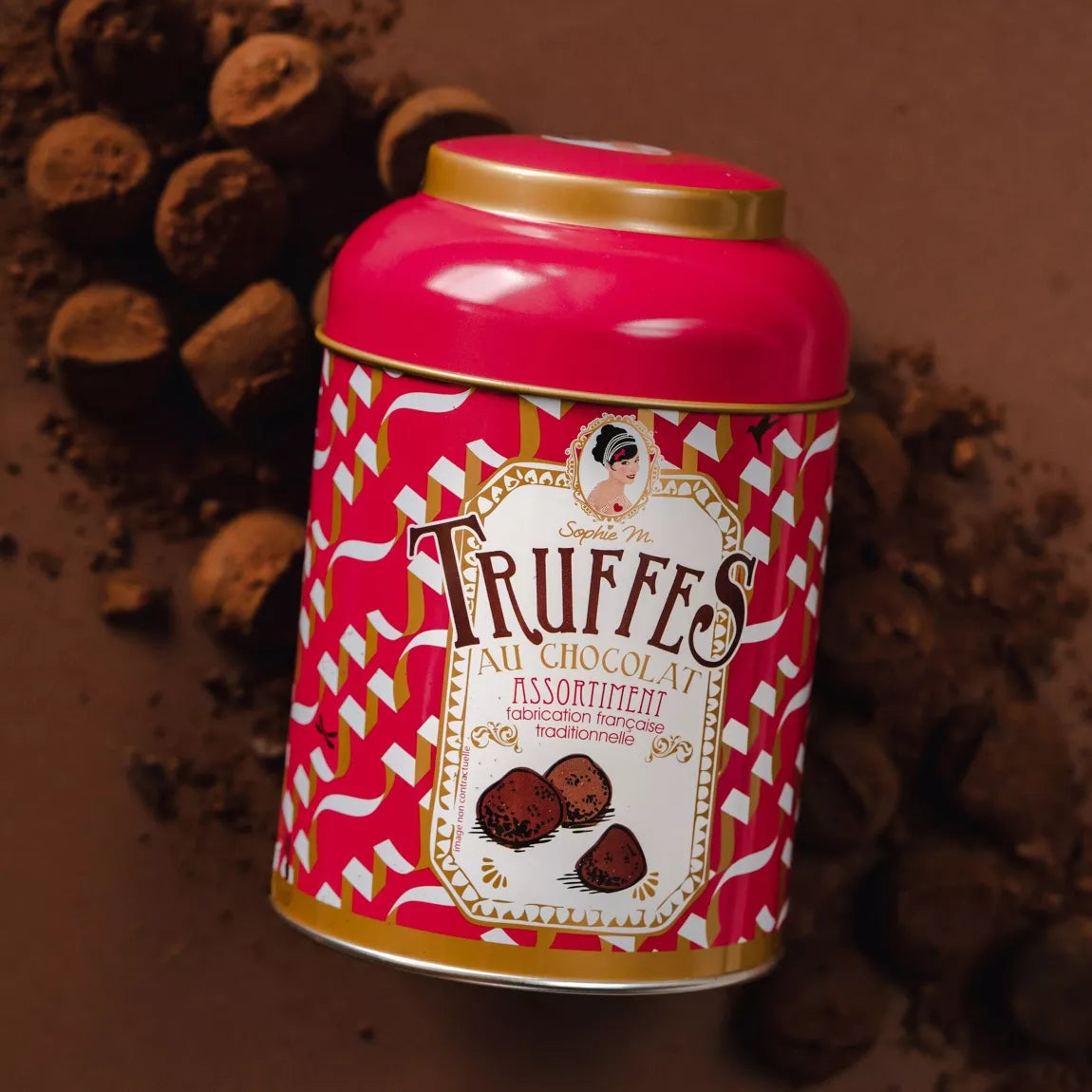Truffes chocolat boite métal