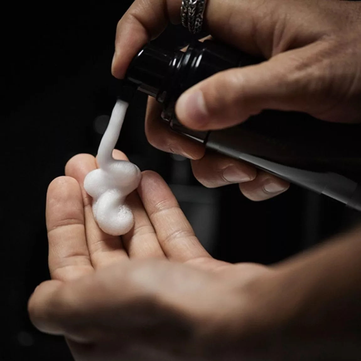 Mousse nettoyante barbe sans rinçage