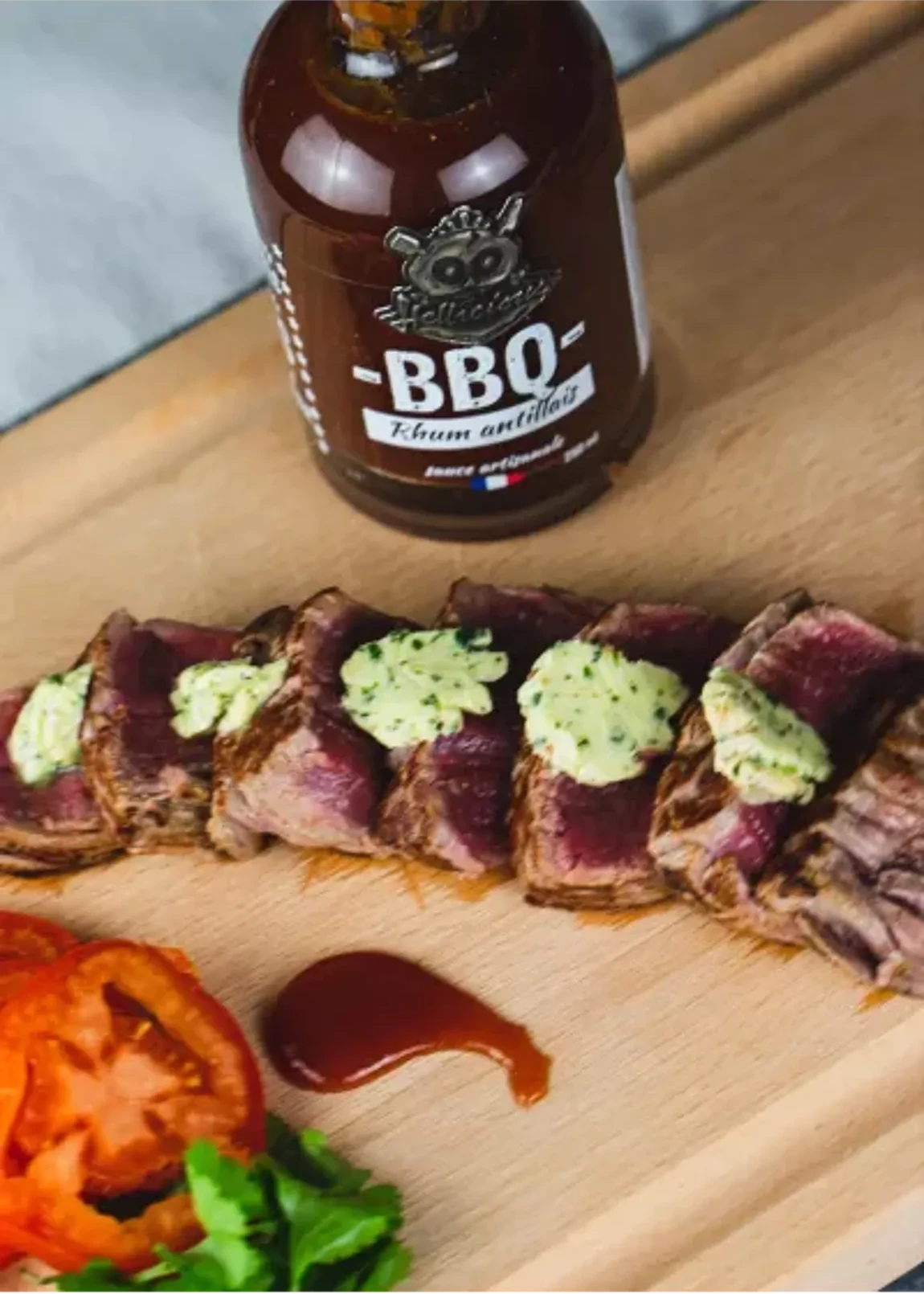 Caribische rum BBQ-saus