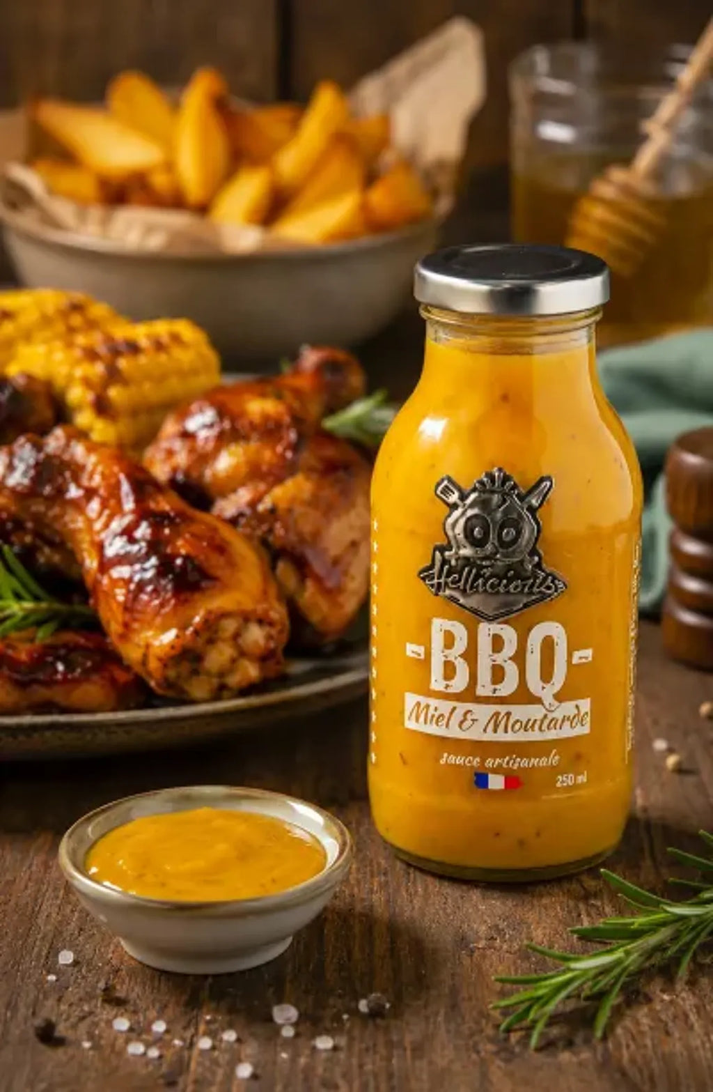 Honey and mustard BBQ sauce
