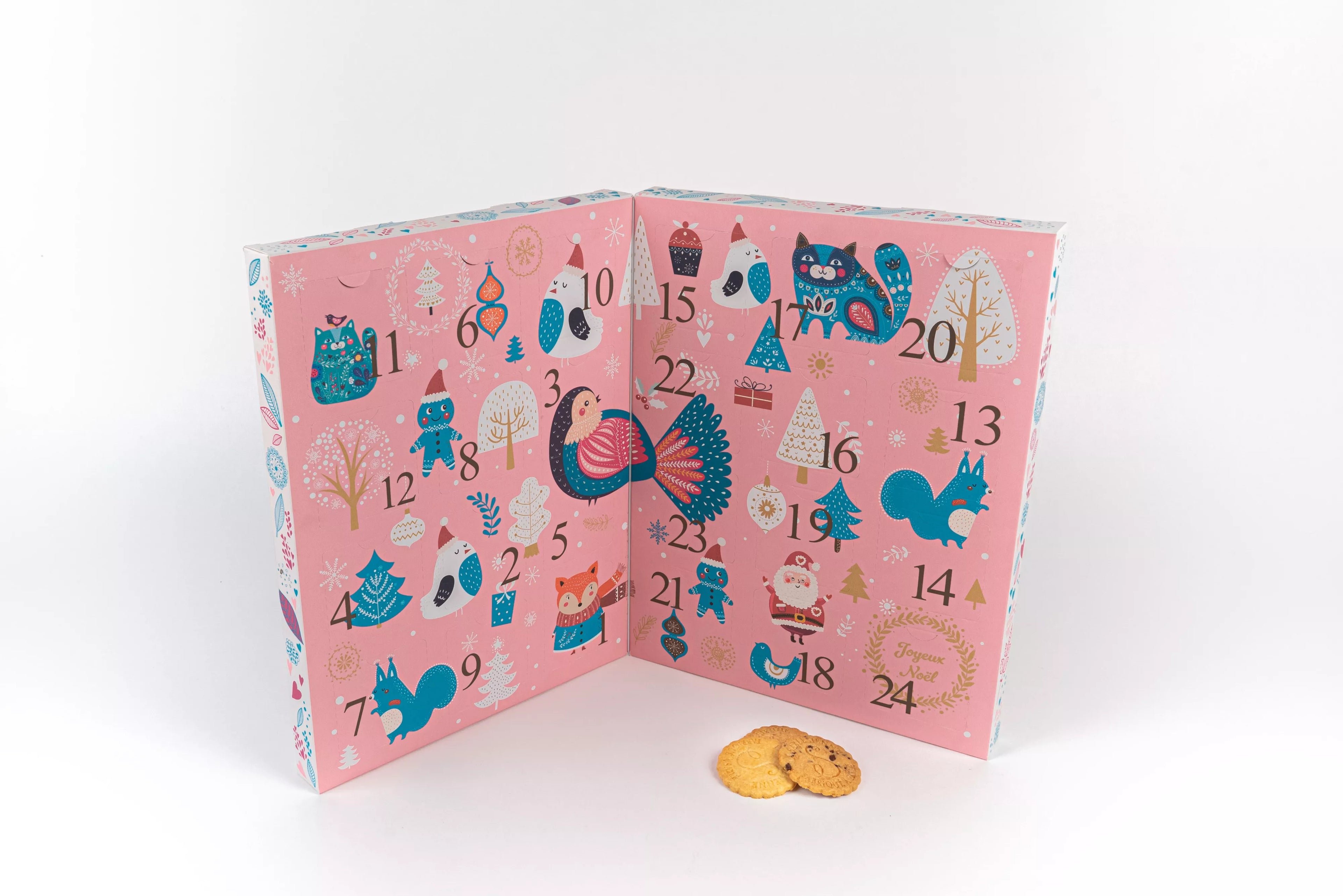 Calendrier de l'avent biscuits sablés
