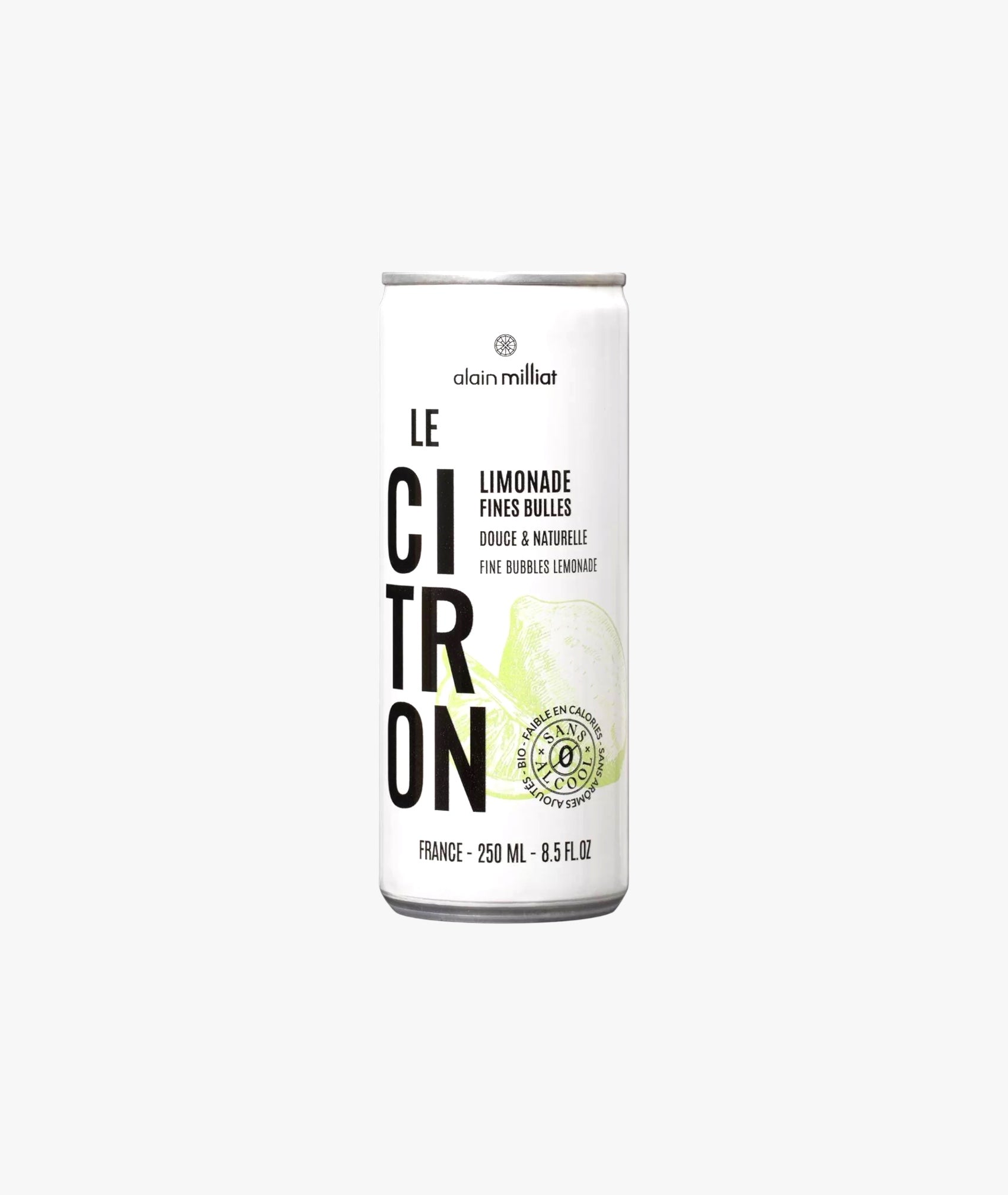 Boisson bio gazeuse à l’infusion de zestes de citron - canette