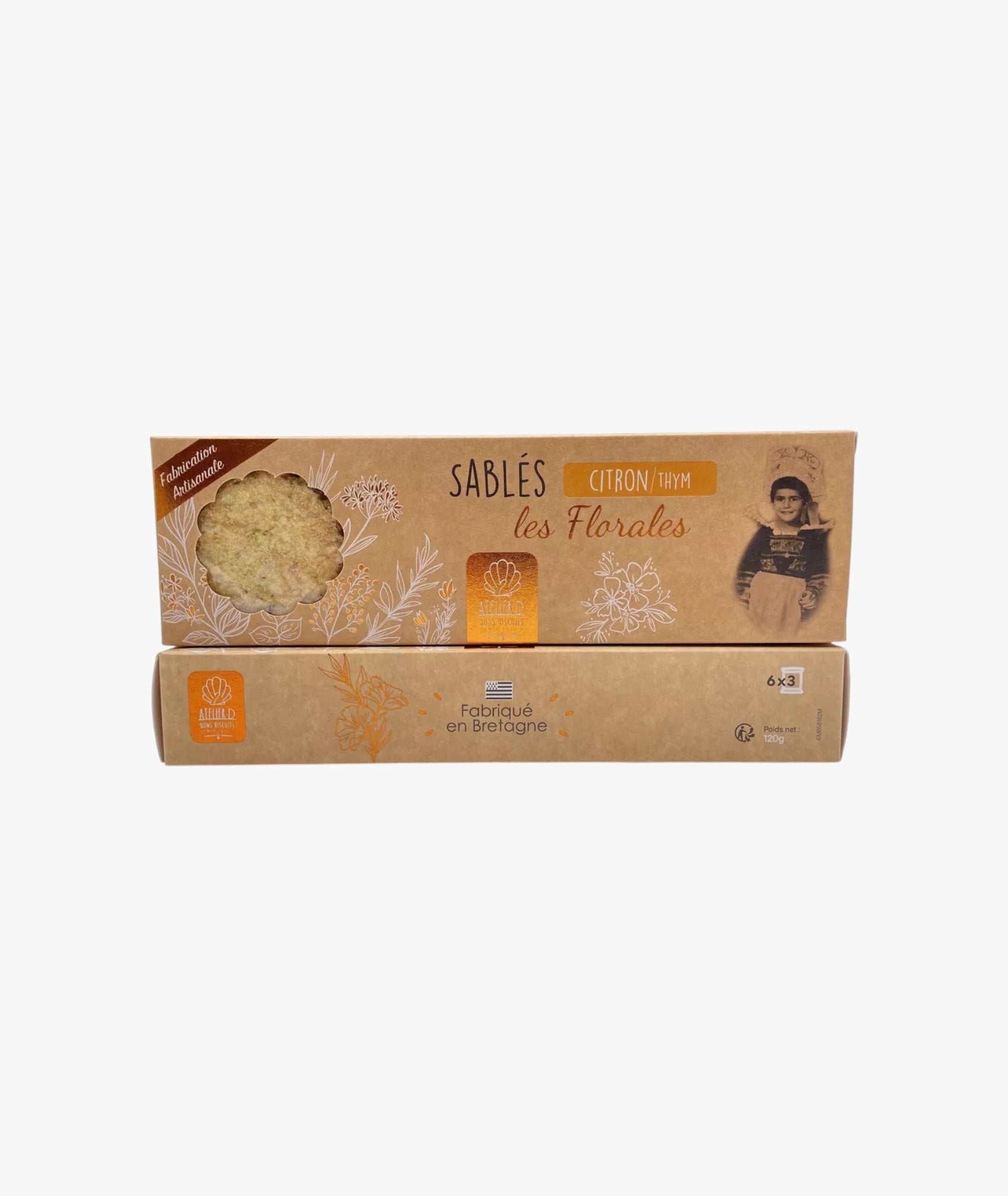 Lemon thyme shortbread cookies