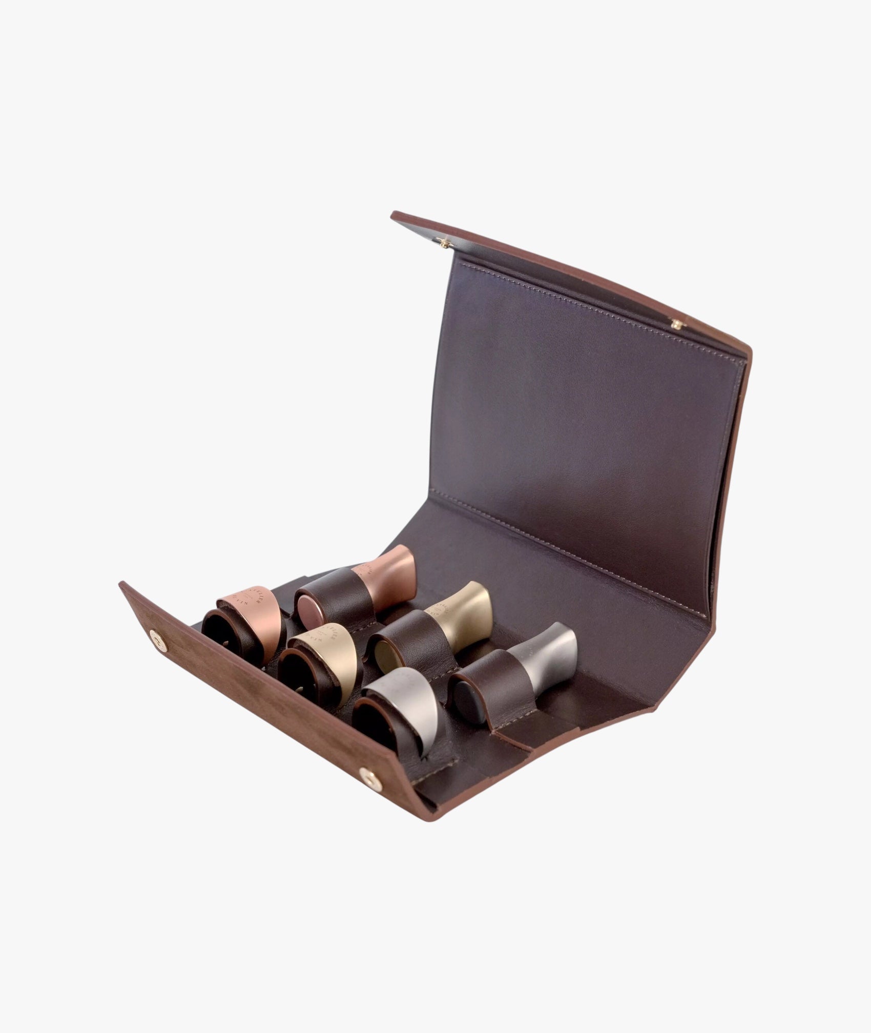 Coffret en cuir de 3 bouchons - Les Bijoux