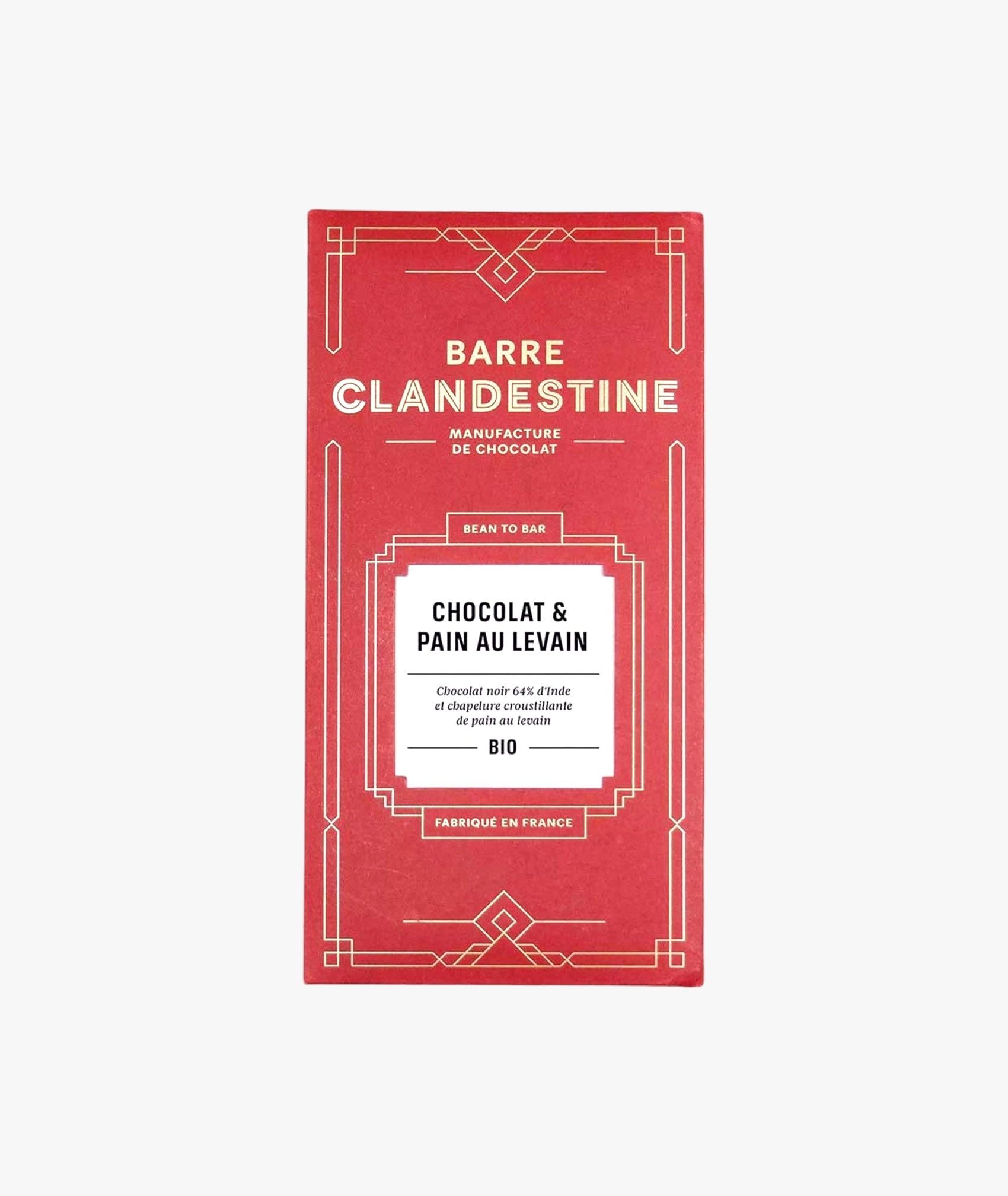 Tablette de chocolat noir au pain au levain - bean to bar