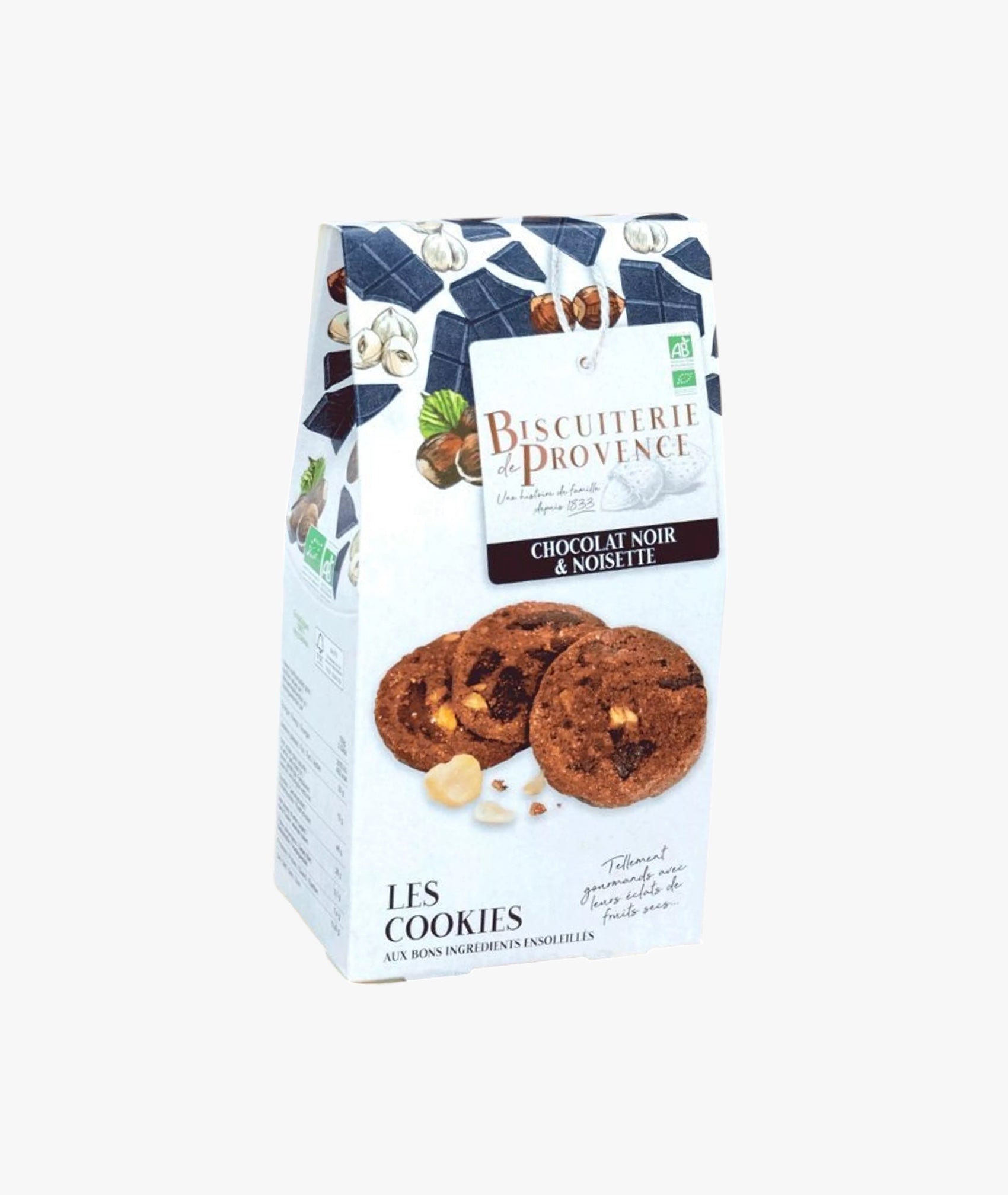 Cookies chocolat noir et noisette