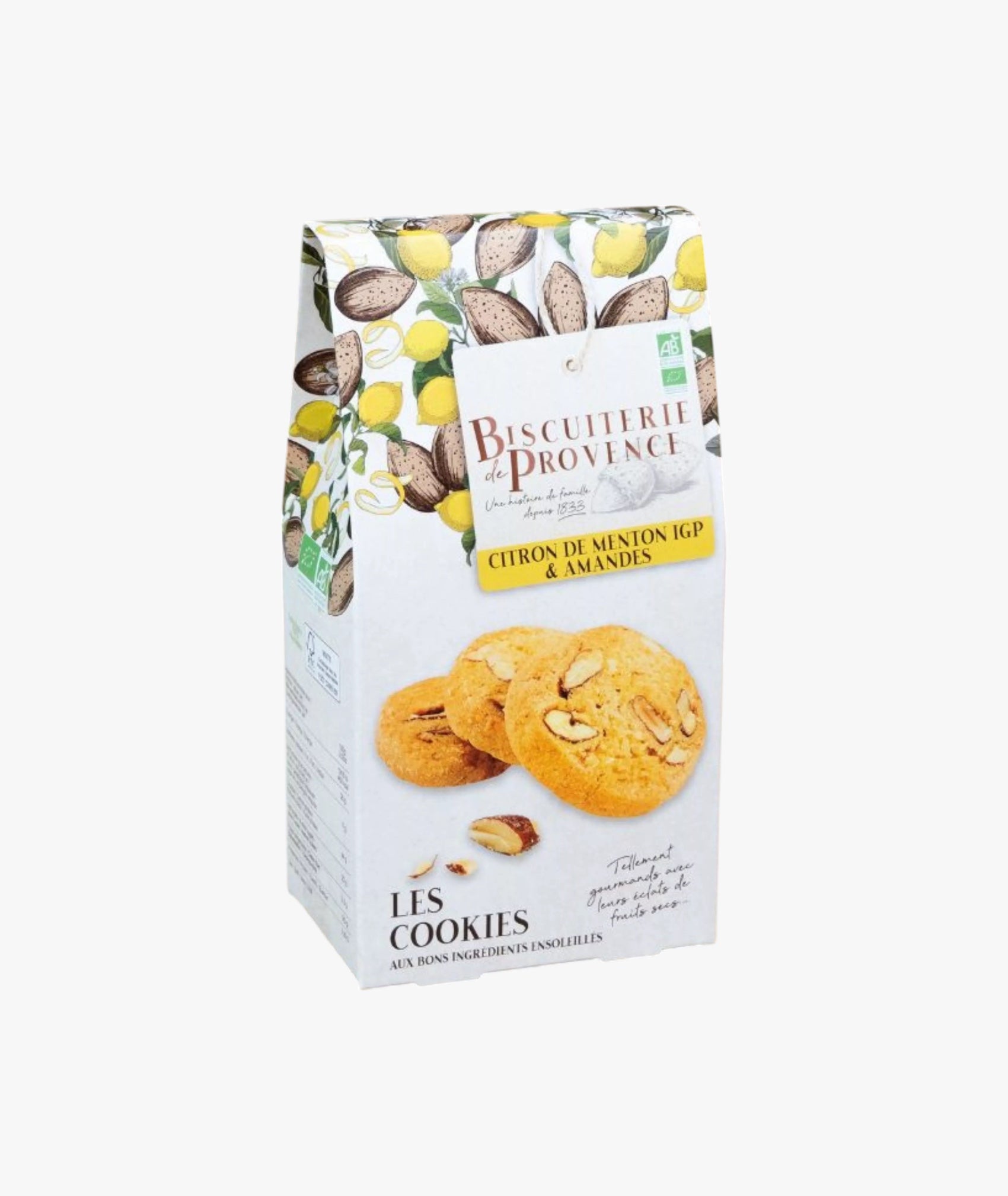 Cookies citron de Menton IGP et amande