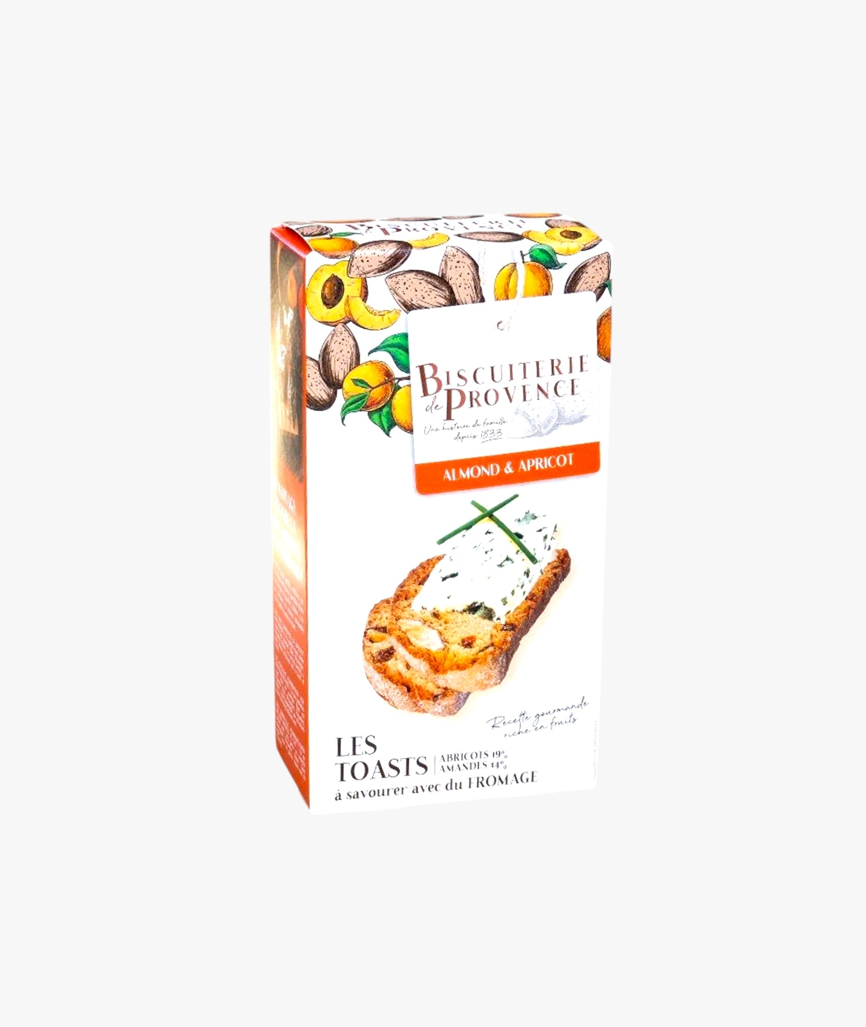 Almond and apricot cheese toast