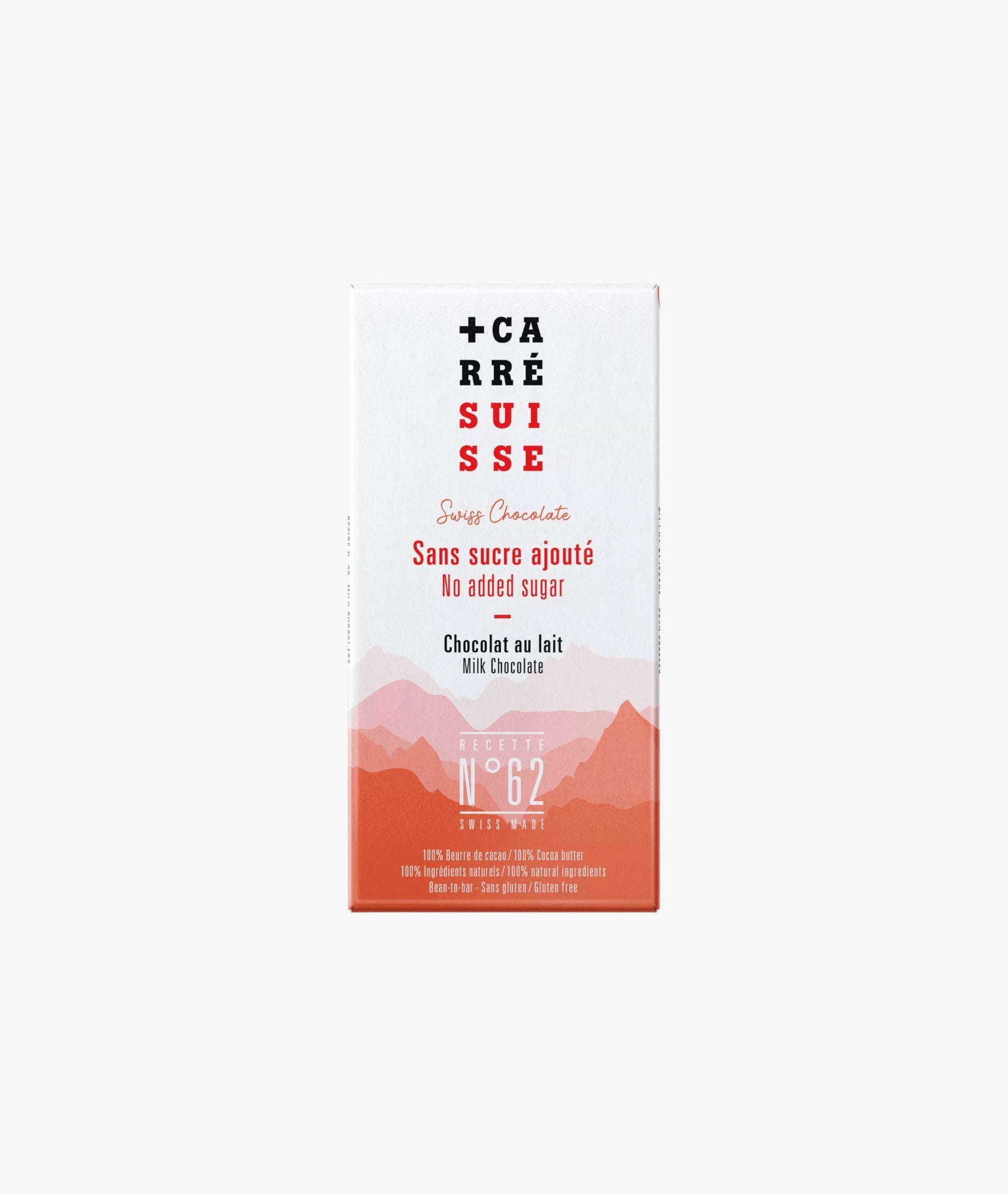 Chocolat au lait des Alpes - sans sucre ajouté