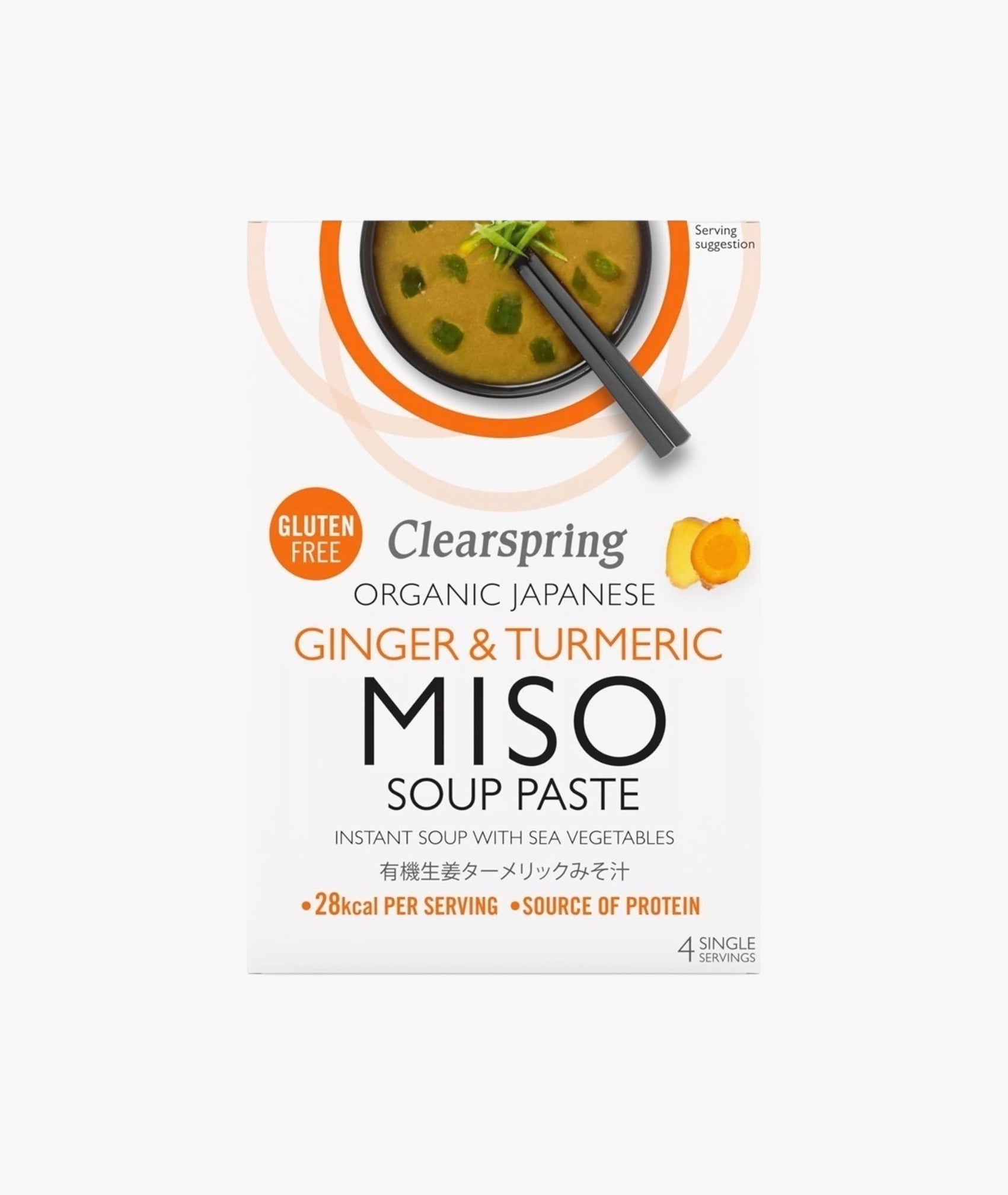 Soupe miso gingembre et curcuma
