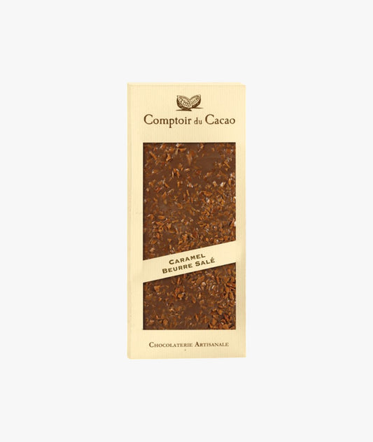 Tablette chocolat lait caramel au beurre salé