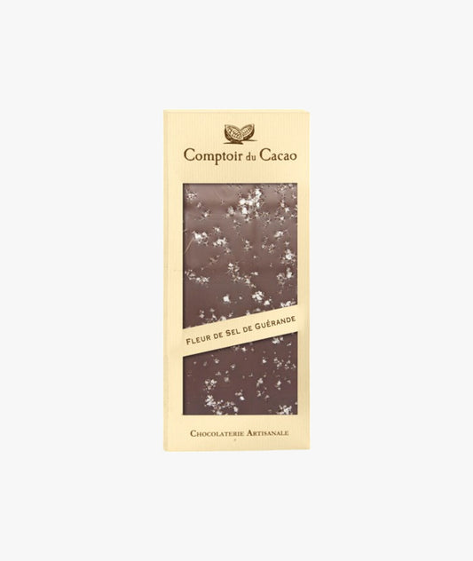 Tablette chocolat noir et fleur de sel de Guérande