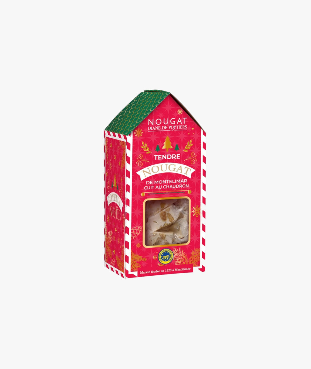 Nougat de Montélimar IGP tendre chalet de Noël
