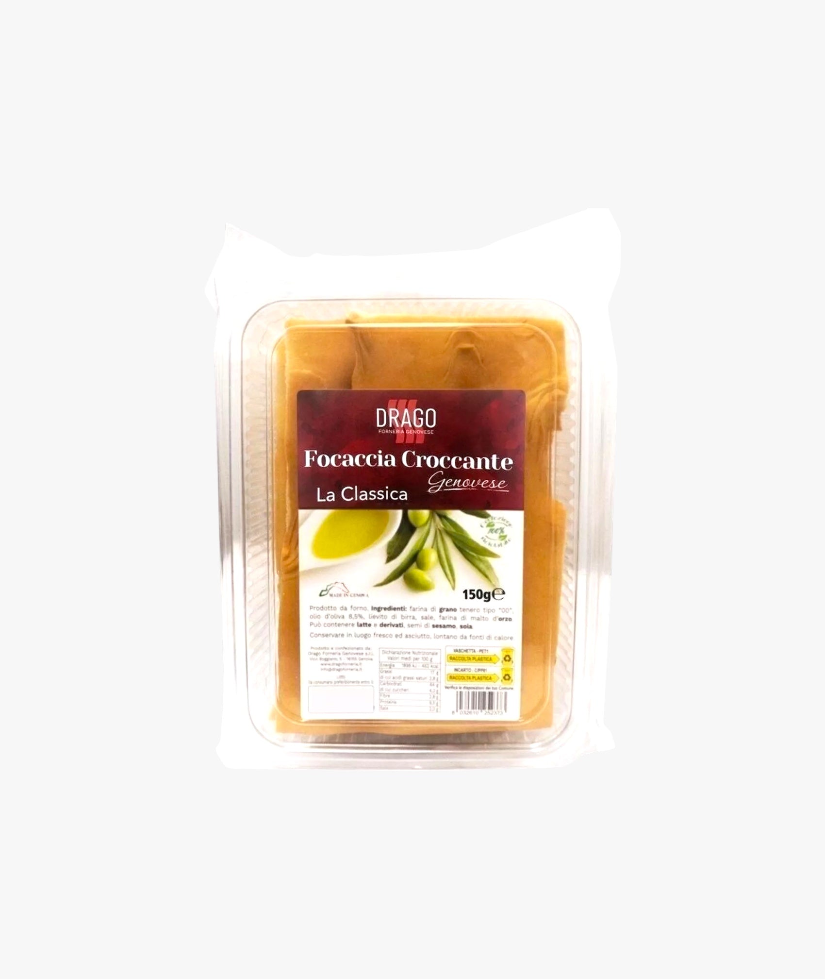 Focaccia croquante classique