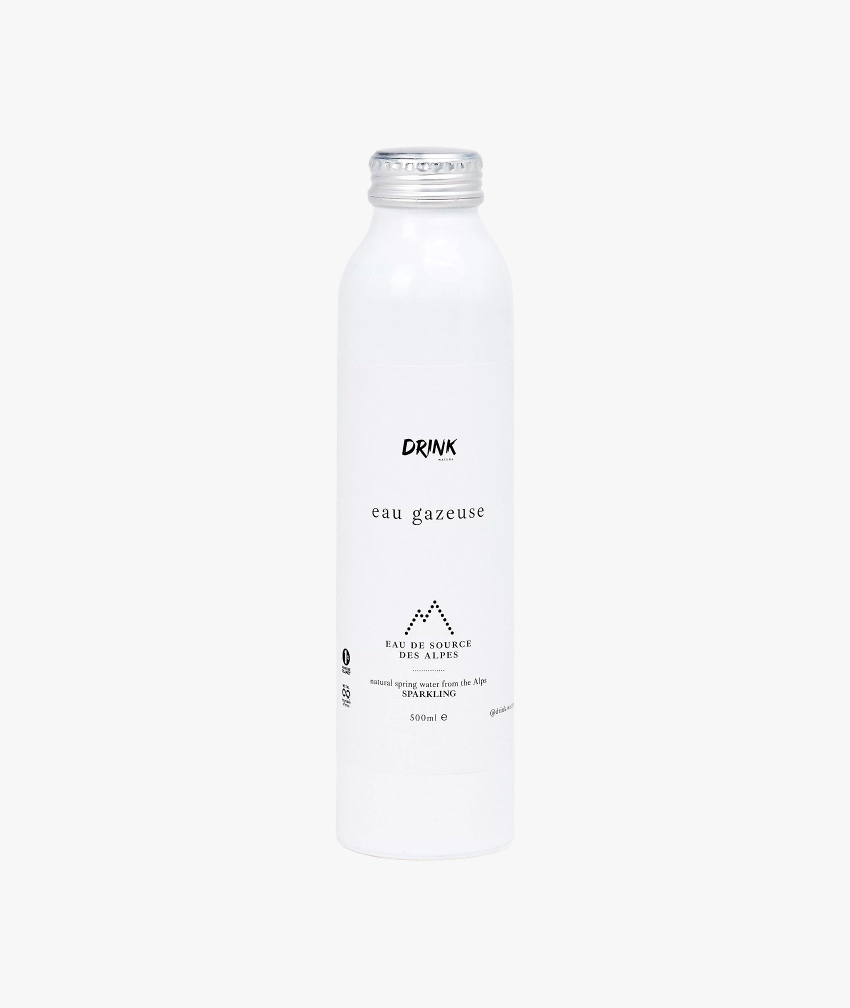 Eau de source naturelle des Alpes gazeuse premium